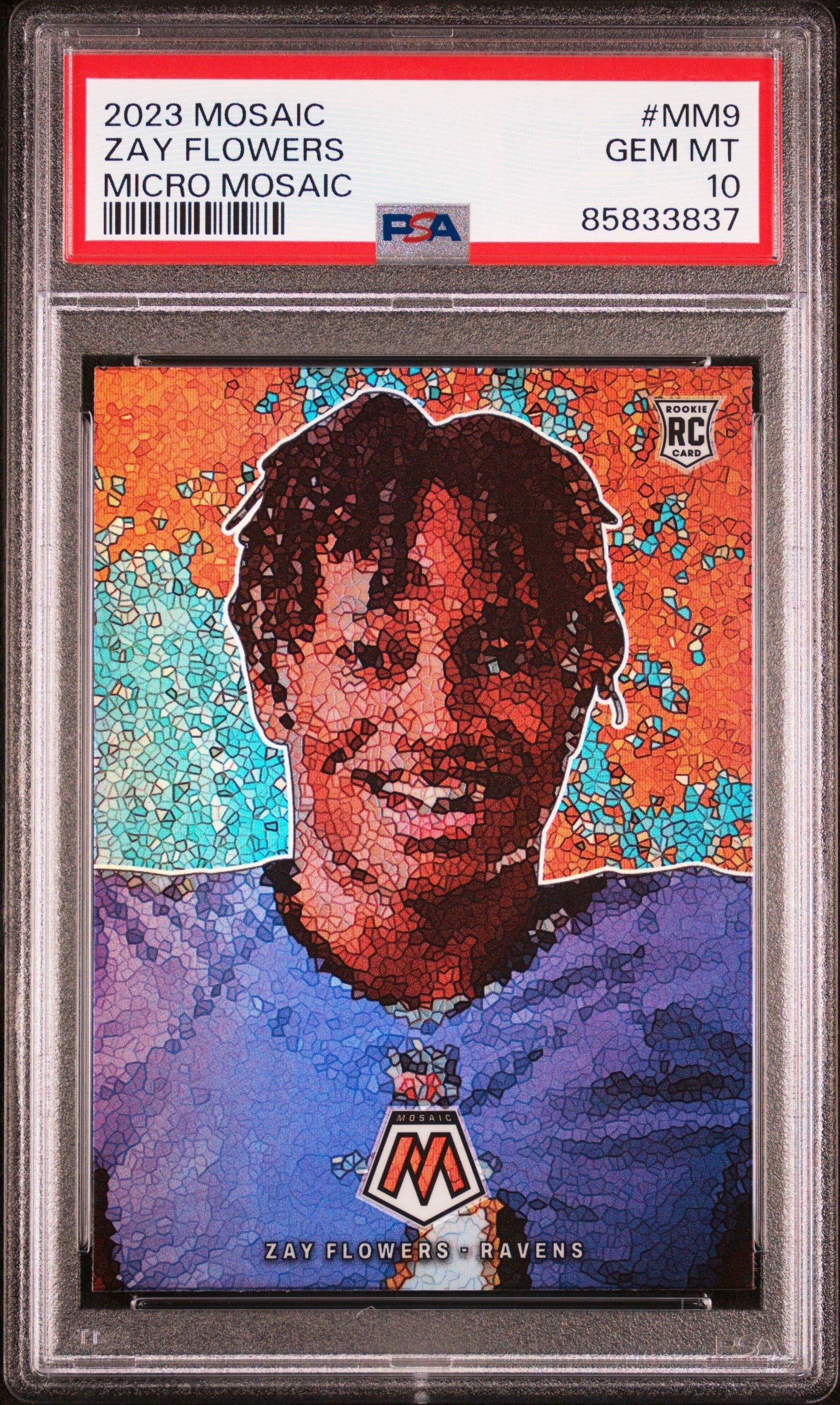 2023 Panini Mosaic Micro Mosaic Mm9 Zay Flowers PSA 10