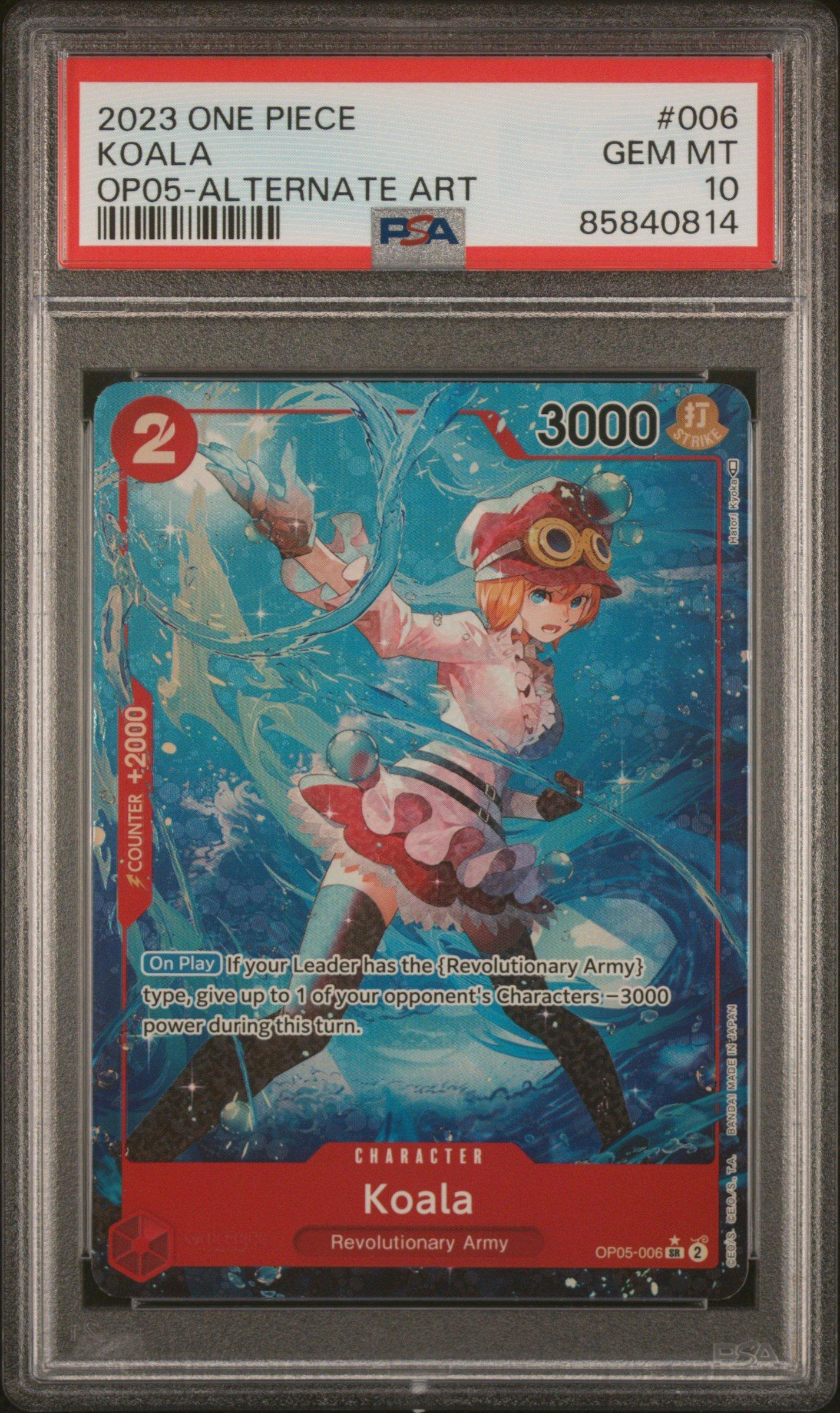 2023 One Piece Op05-awakening Of The New Era 006 Koala Alternate Art PSA 10