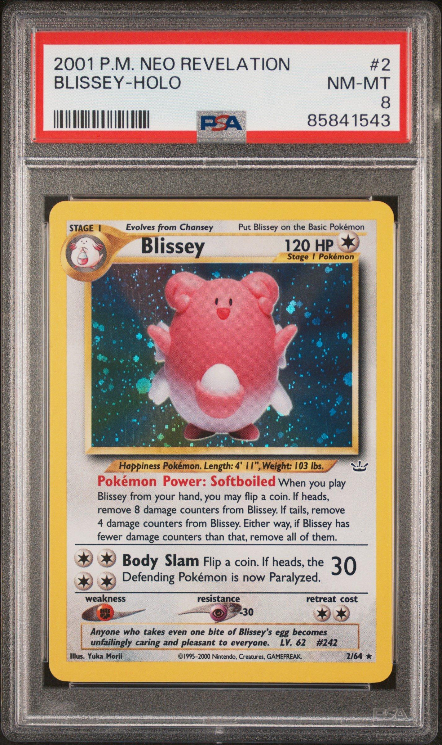 2001 Pokemon Neo Revelation 2 Blissey-holo PSA 8 Graded Card | GameStop