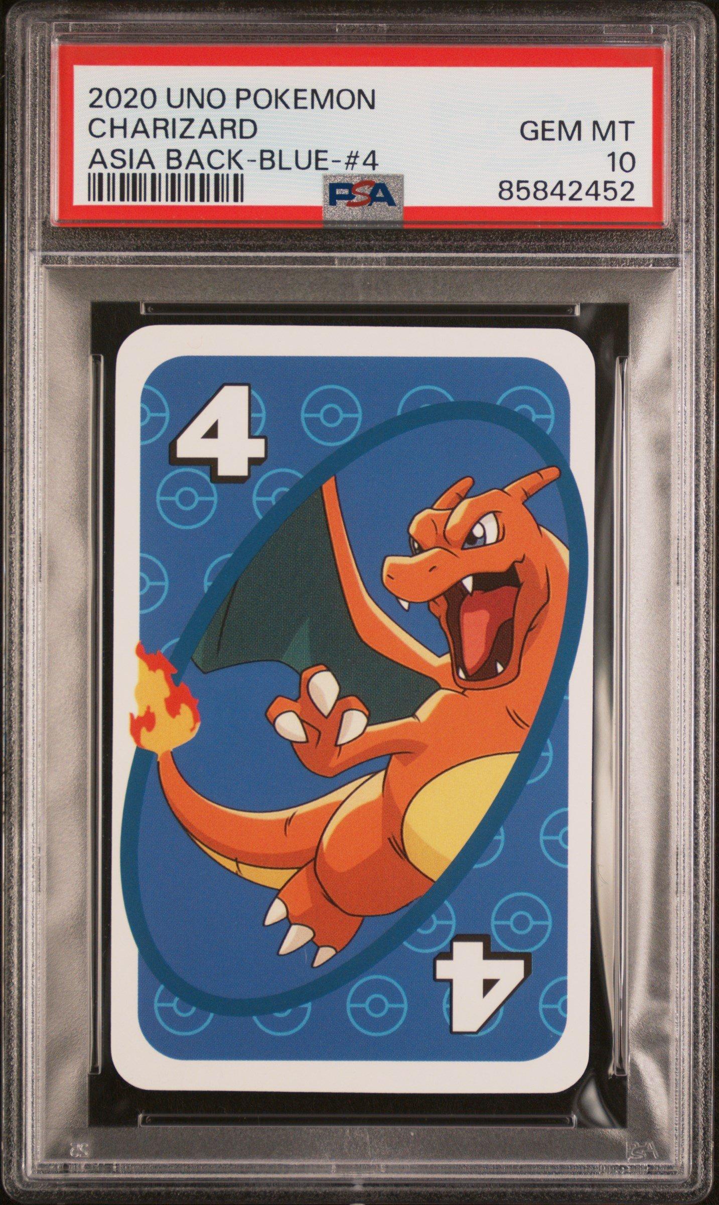 2020 Uno Pokemon Charizard Asia Back-blue-#4 PSA 10 Graded Card | GameStop