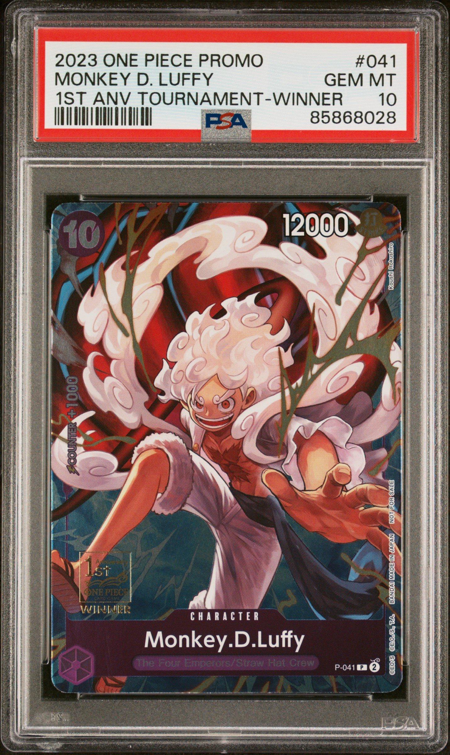 PSA 10 Monkey D Luffy 1st Anniversary English OP05 ST01-012