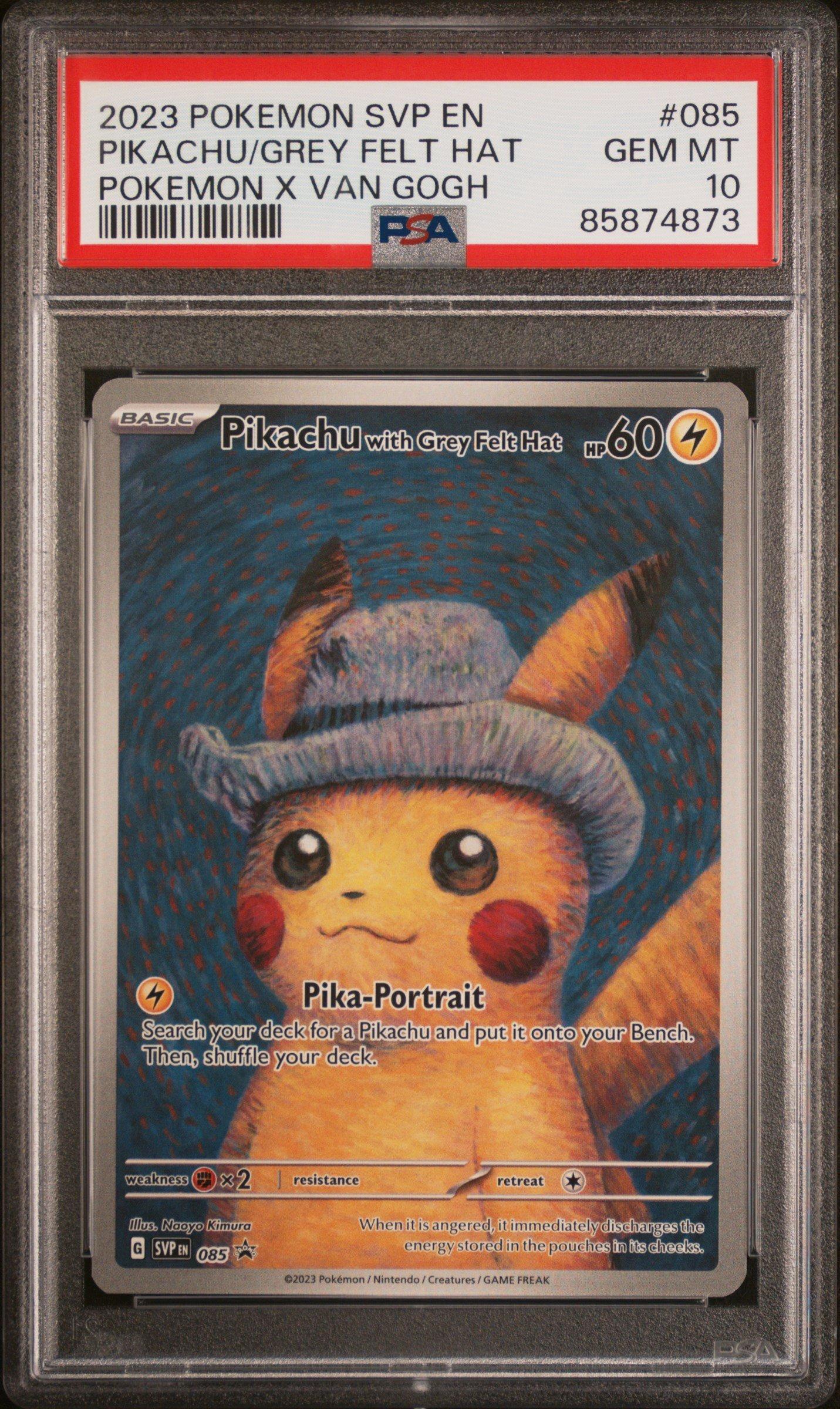 2023 Pokemon Svp En-sv Black Star Promo 085 Pikachu With Grey Felt
