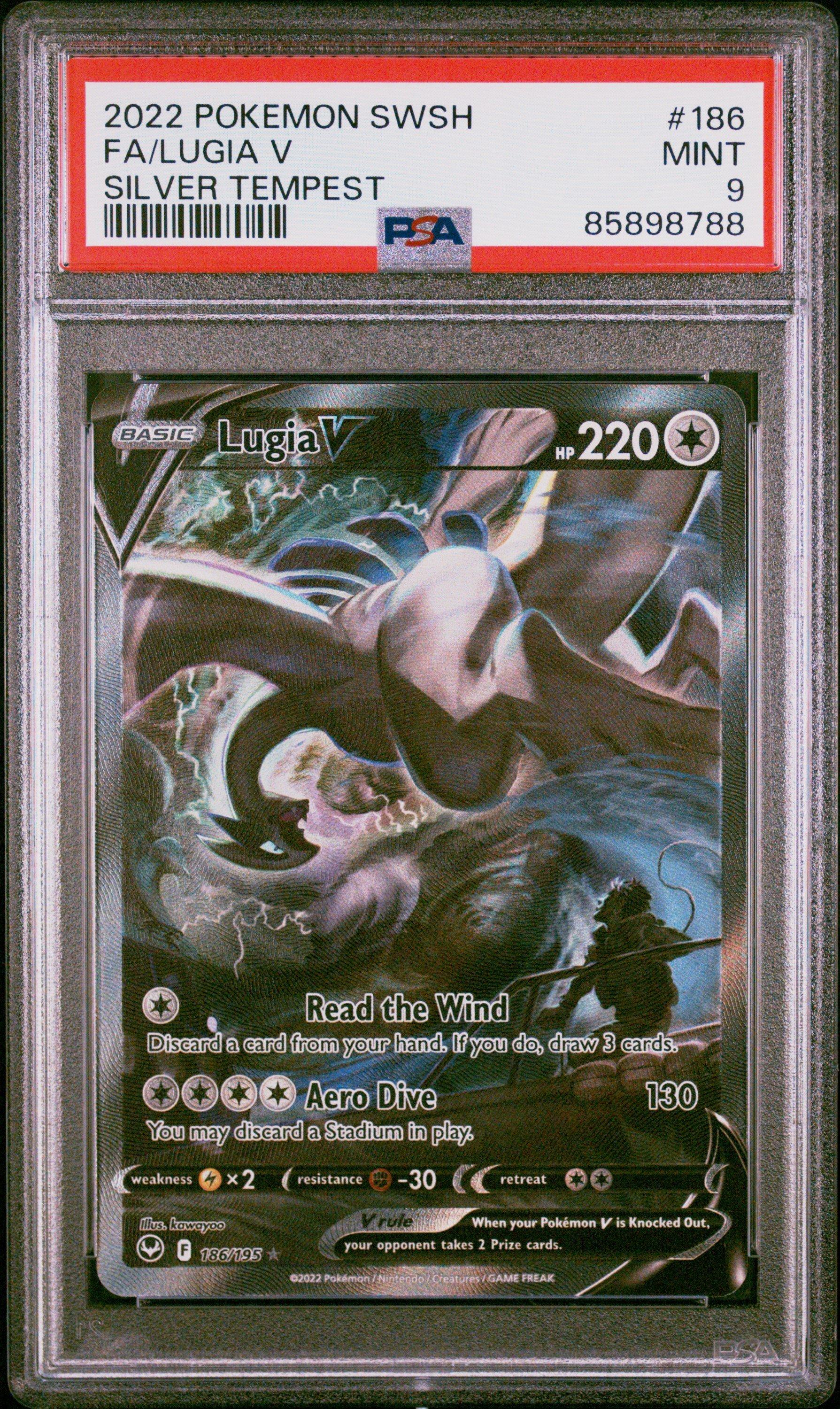 2022 Pokemon Sword & Shield Silver Tempest 186 Full Art/lugia V