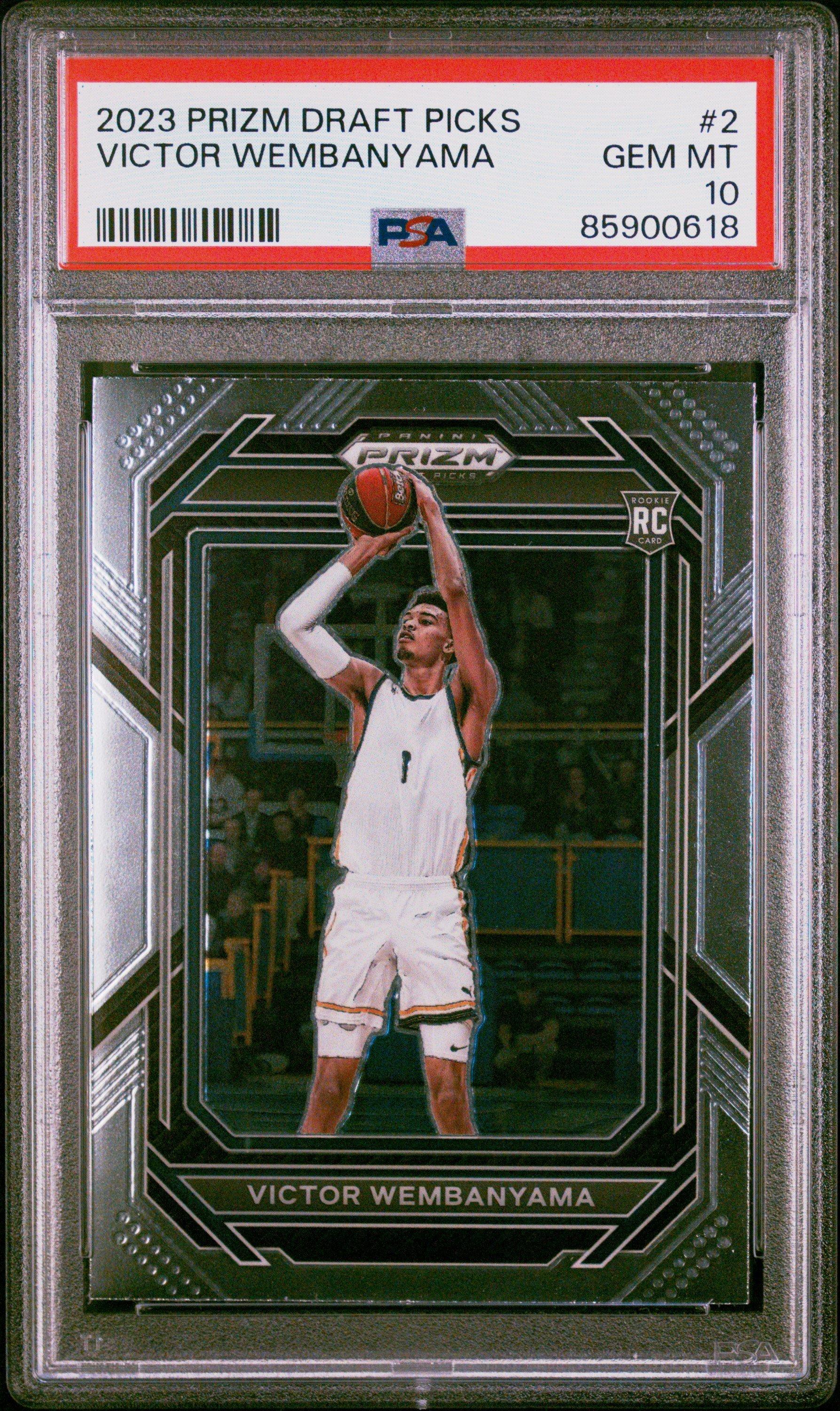 2023 Panini Prizm Draft Picks 2 Victor Wembanyama PSA 10 Graded 