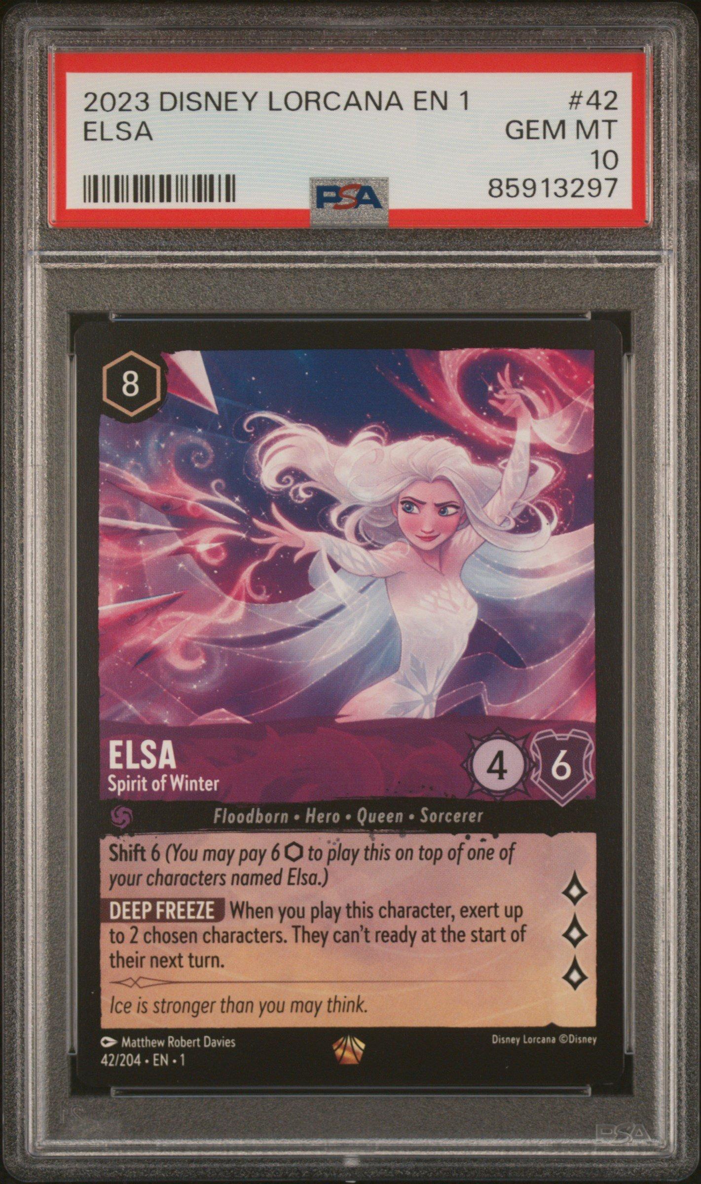 2023 Disney Lorcana En 1-the First Chapter 42 Elsa - Spirit Of