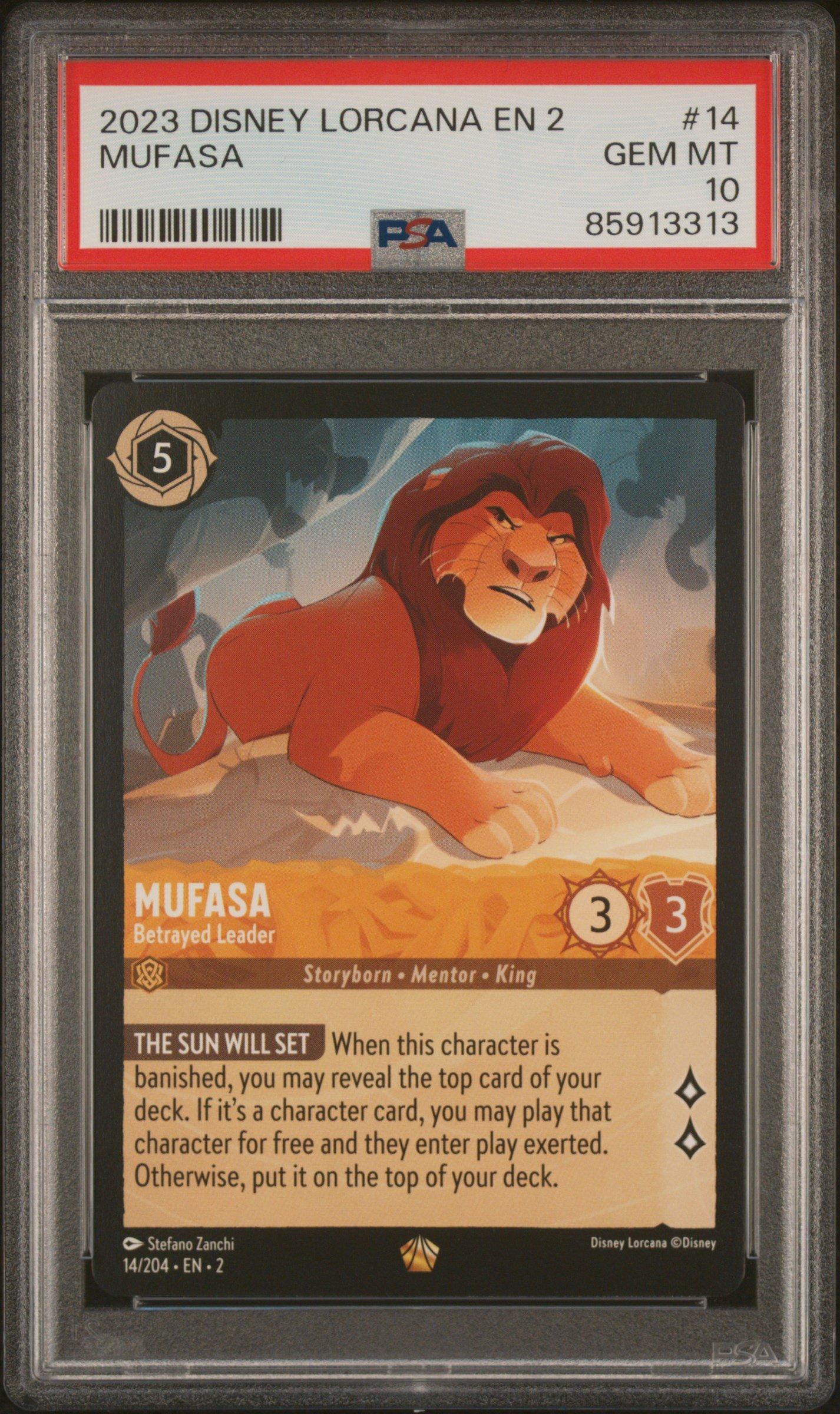 2023 Disney Lorcana En 2-rise Of The Floodborn 14 Mufasa