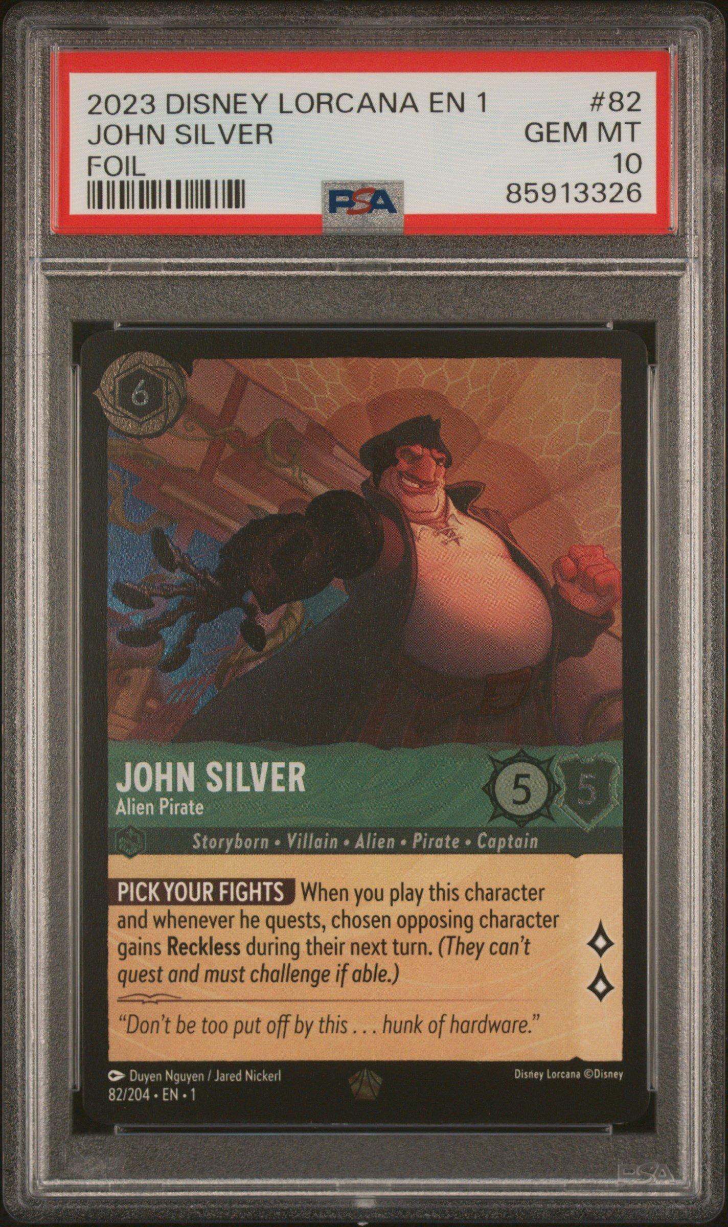 2023 Disney Lorcana En 1-the First Chapter 82 John Silver - Alien