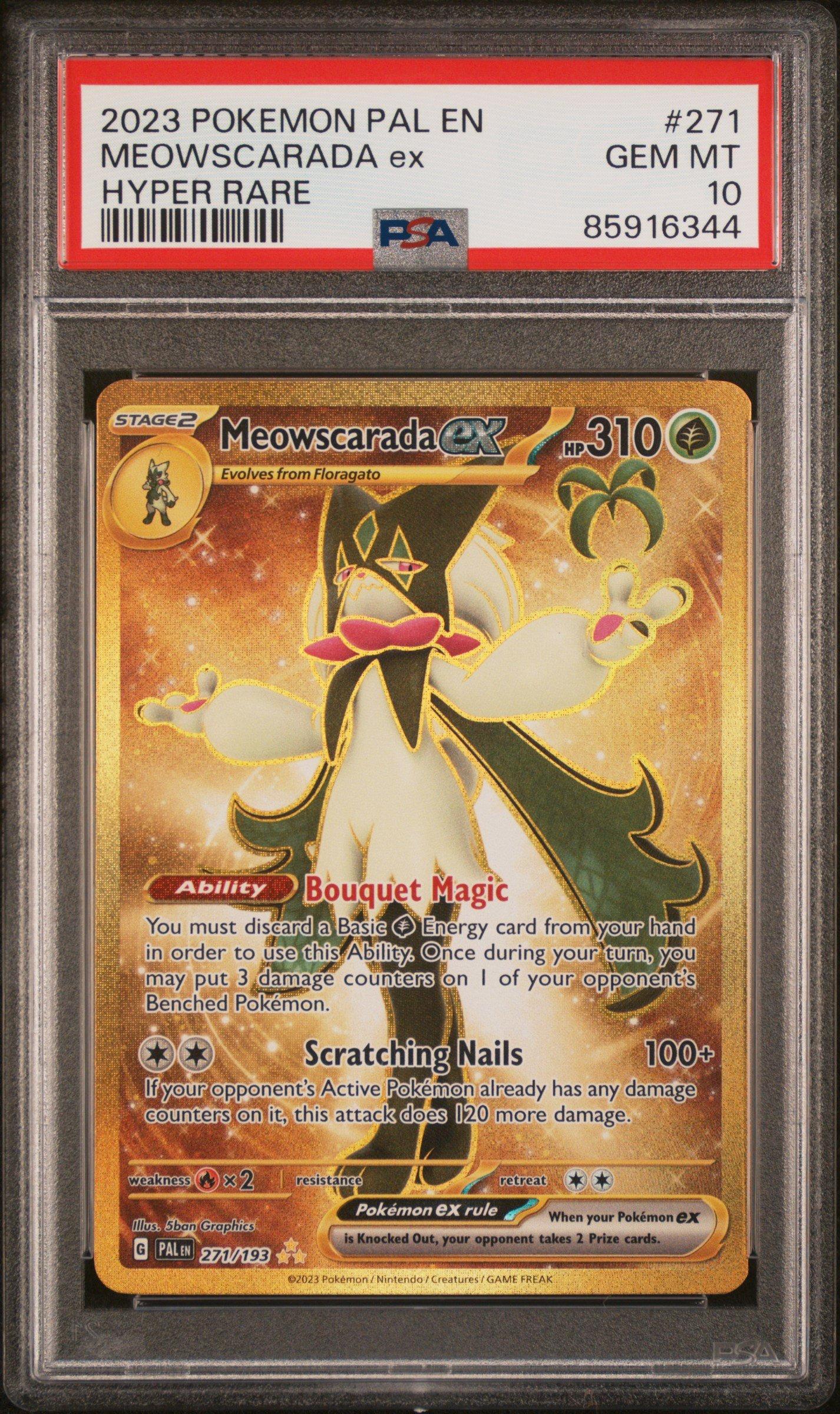 2023 Pokemon Pal En-paldea Evolved 271 Meowscarada Ex Hyper Rare