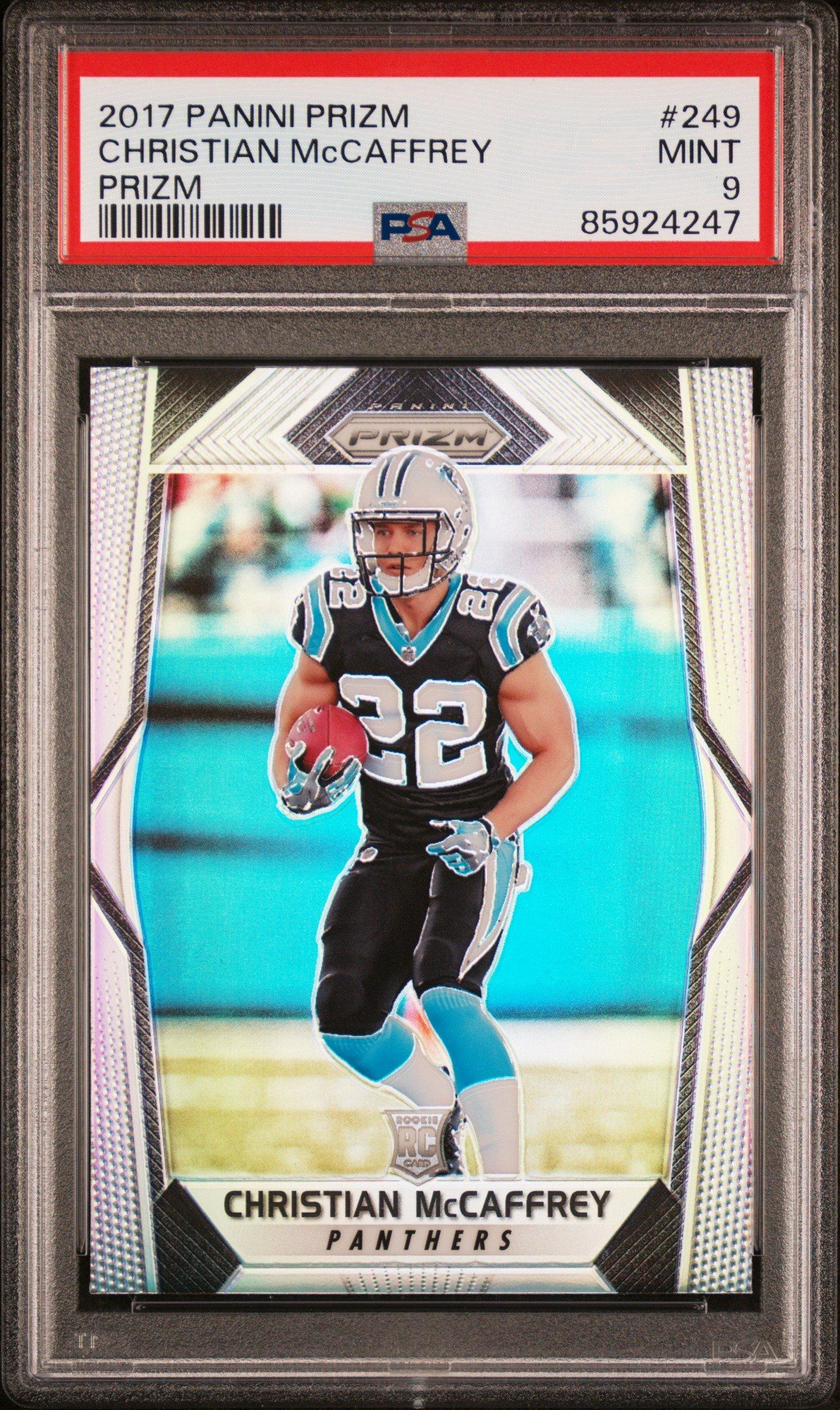 2017 Panini Prizm 249 Christian Mccaffrey Prizm PSA 9