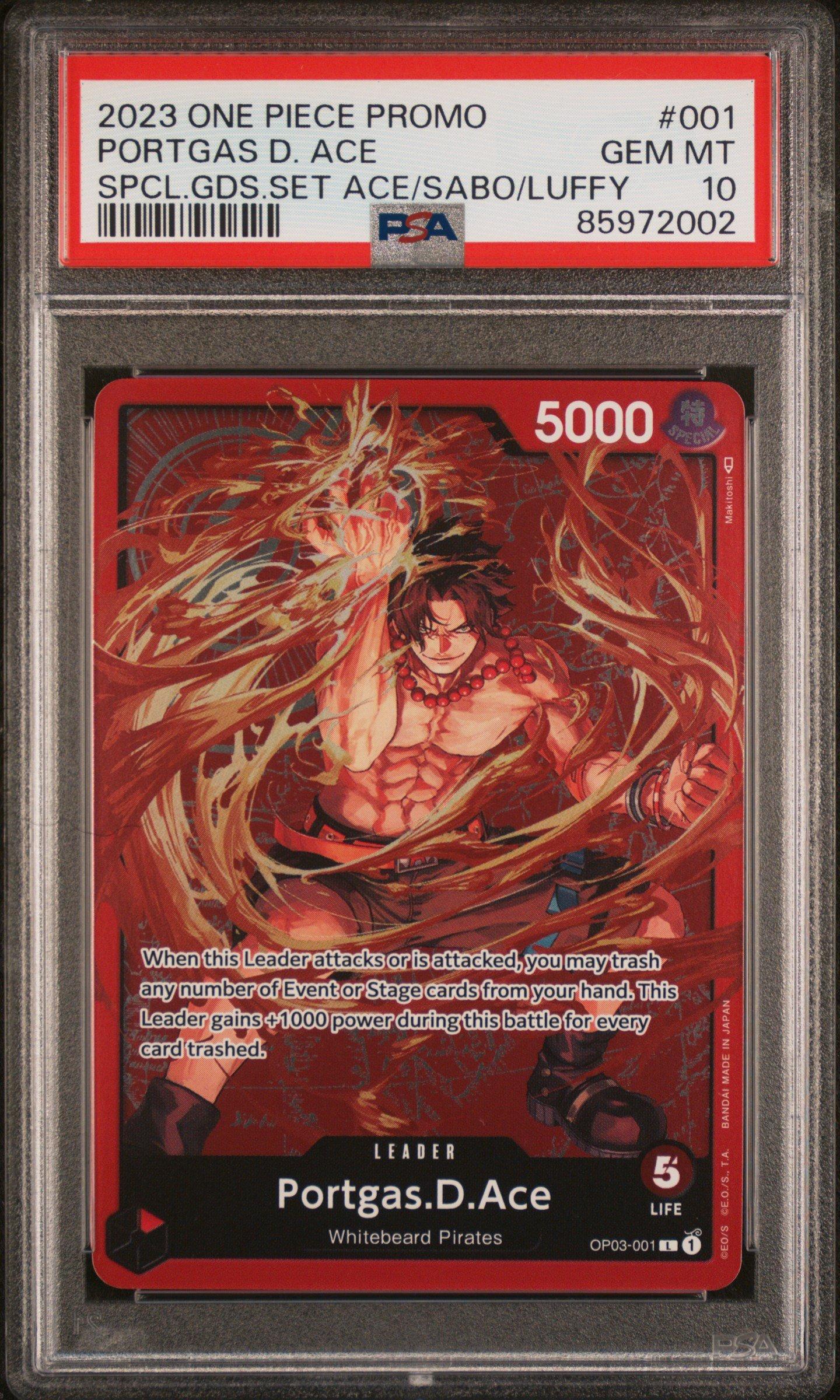 2023 One Piece Promos 001 Portgas D. Ace Special Goods Set -ace
