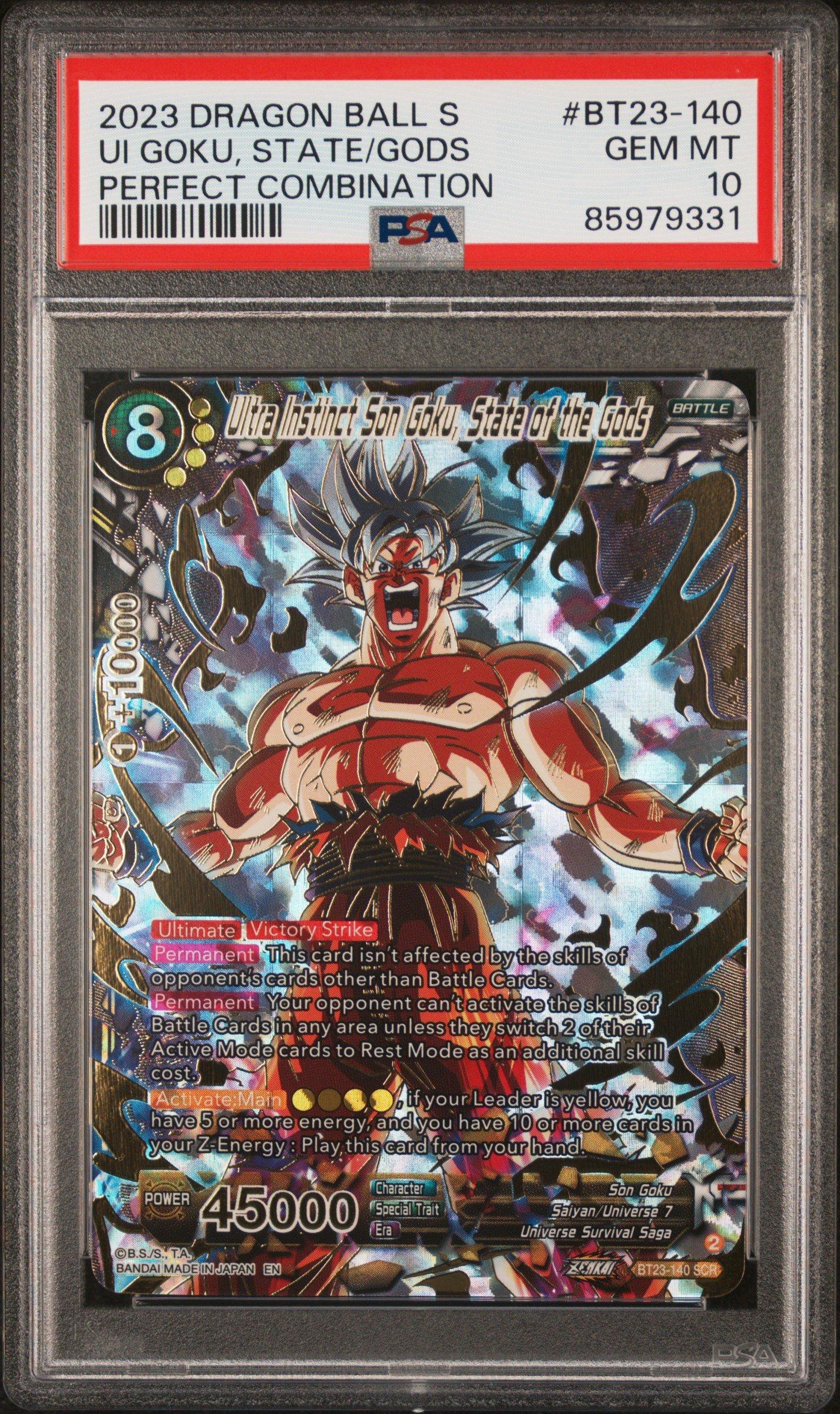 2023 Dragon Ball Super Card Game Series 23 Perfect Combination Bt23-140 Ultra Instinct Son Goku