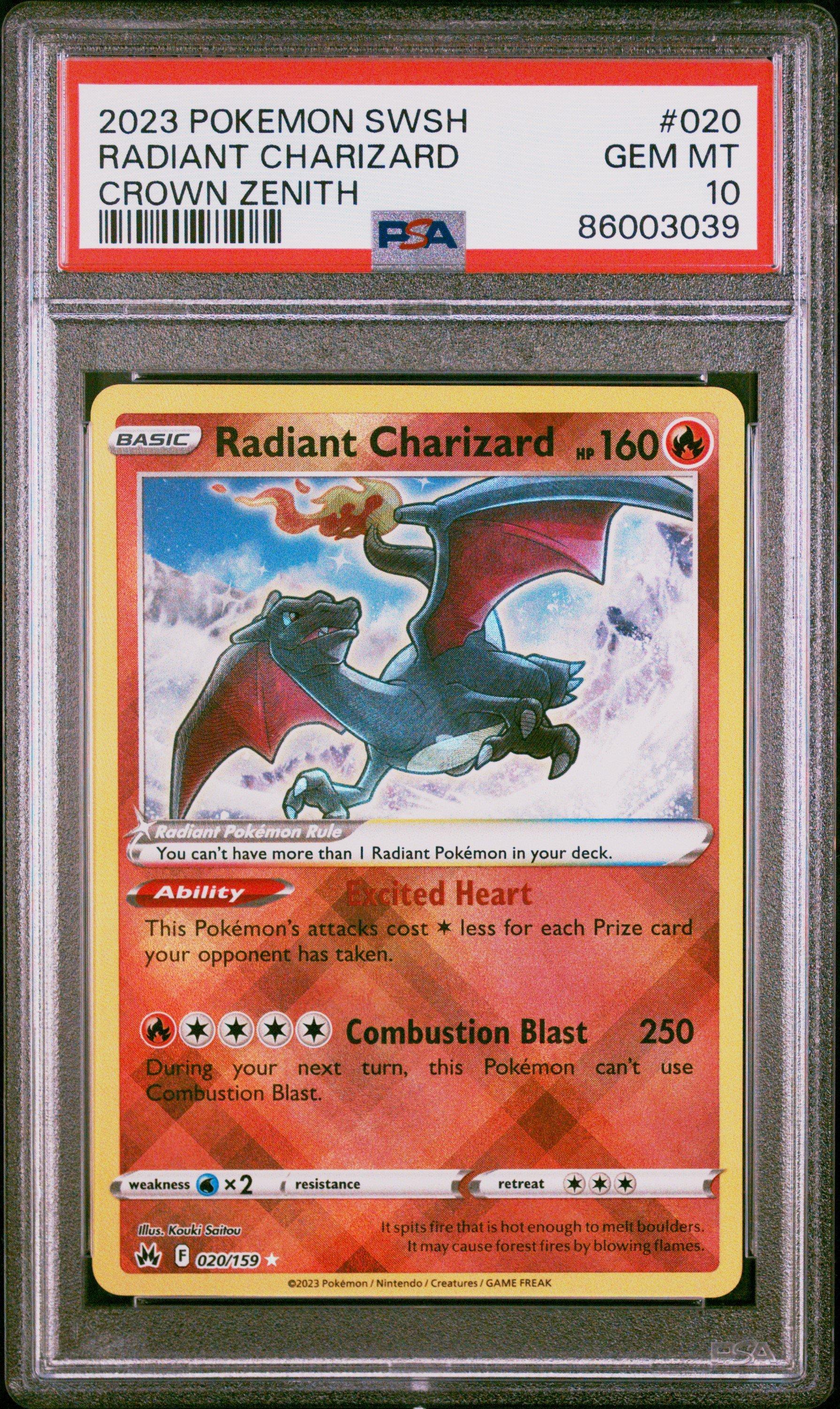 2023 Pokemon Sword And Shield Crown Zenith 020 Radiant Charizard