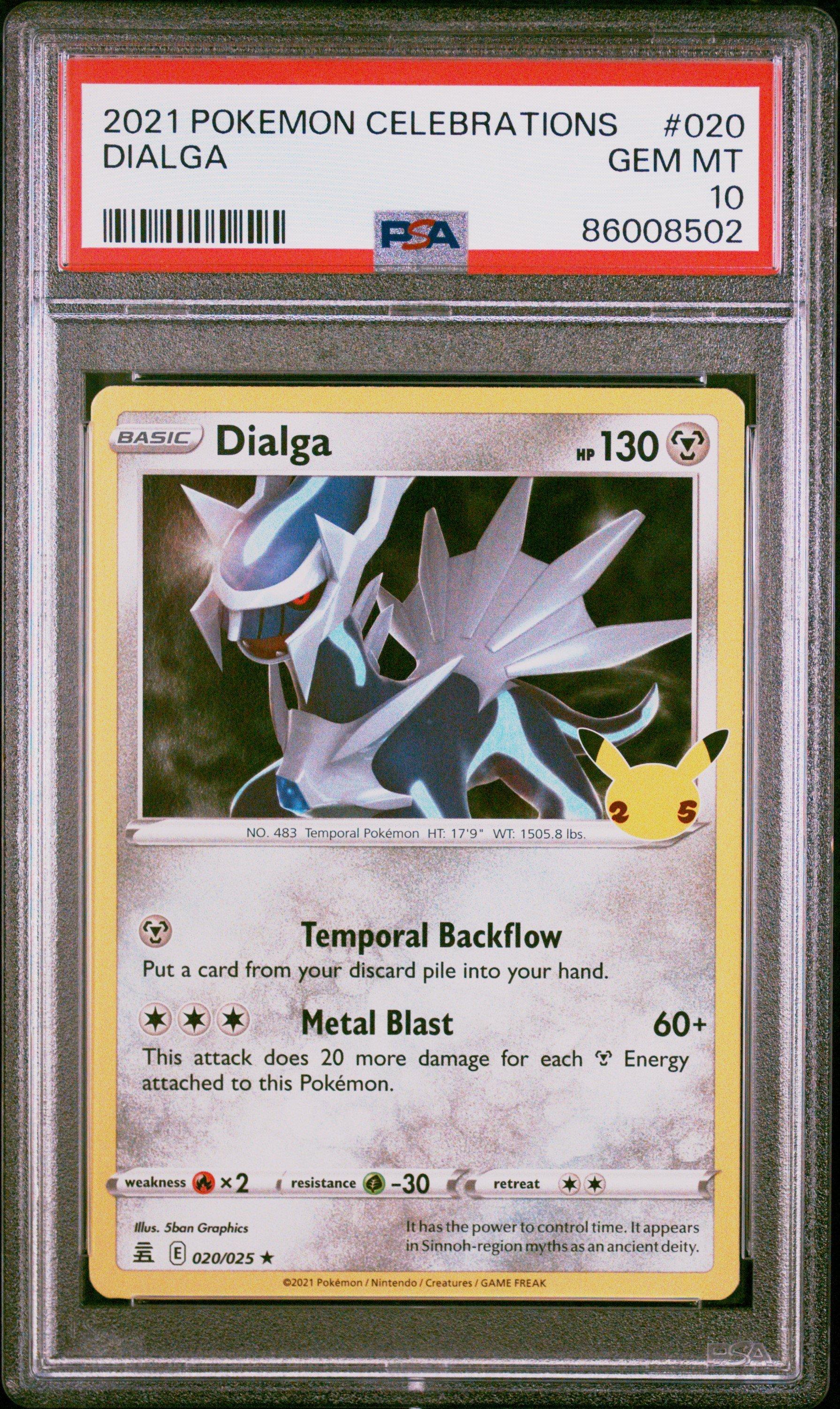 2021 Pokemon Celebrations 020 Dialga PSA 10