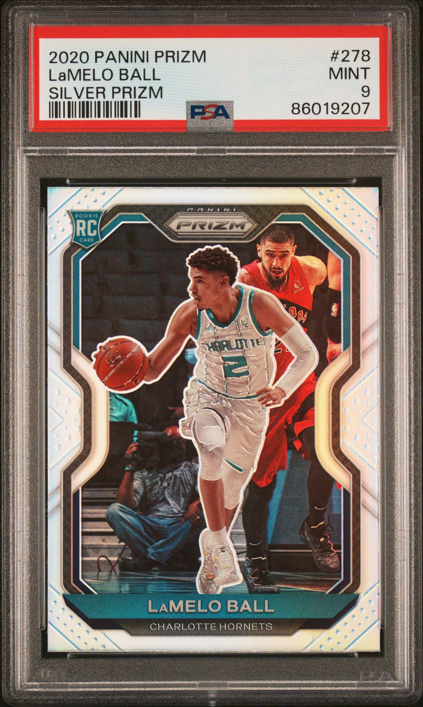 2020 Panini Prizm 278 Lamelo Ball Silver Prizm PSA 9