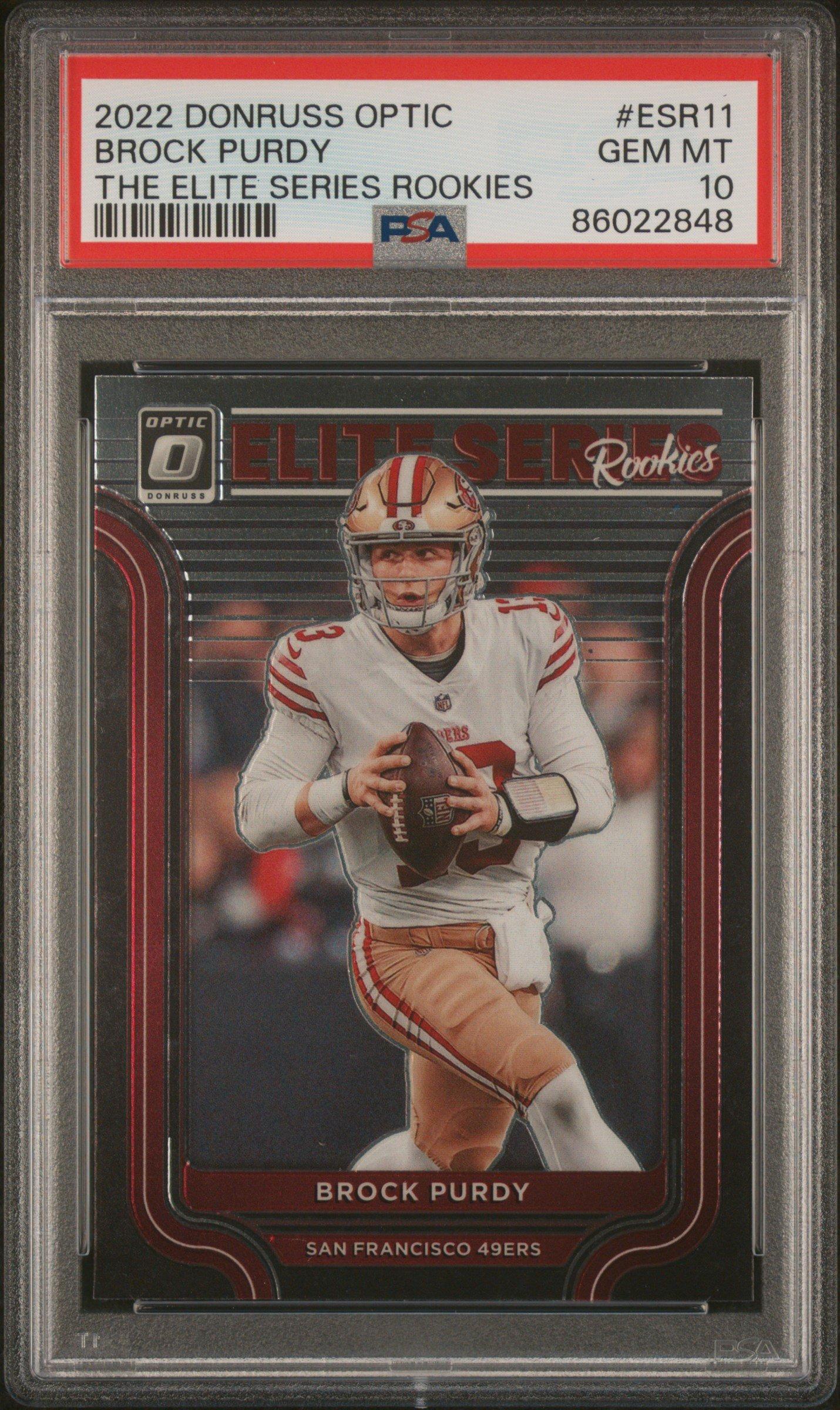 2022 Panini Donruss Optic The Elite Series Rookies Esr11 Brock Purdy PSA 10