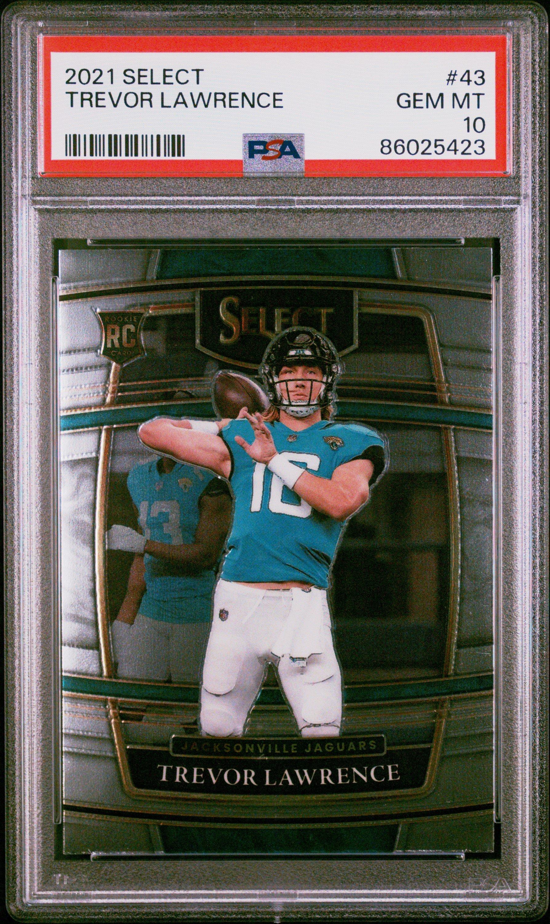 2021 Panini Select 43 Trevor Lawrence PSA 10