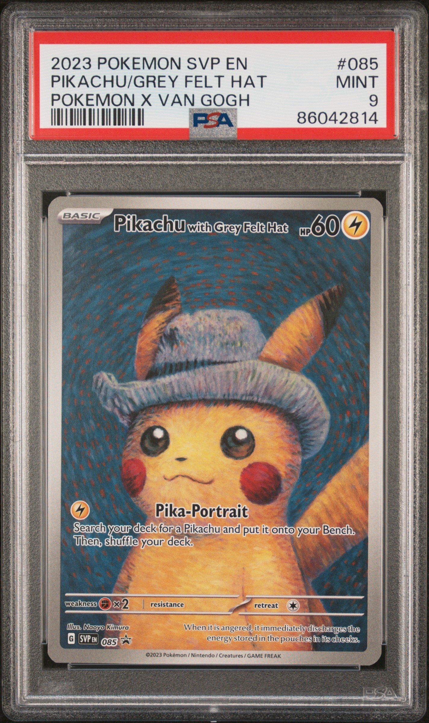 2023 Pokemon Svp En-sv Black Star Promo 085 Pikachu With Grey Felt