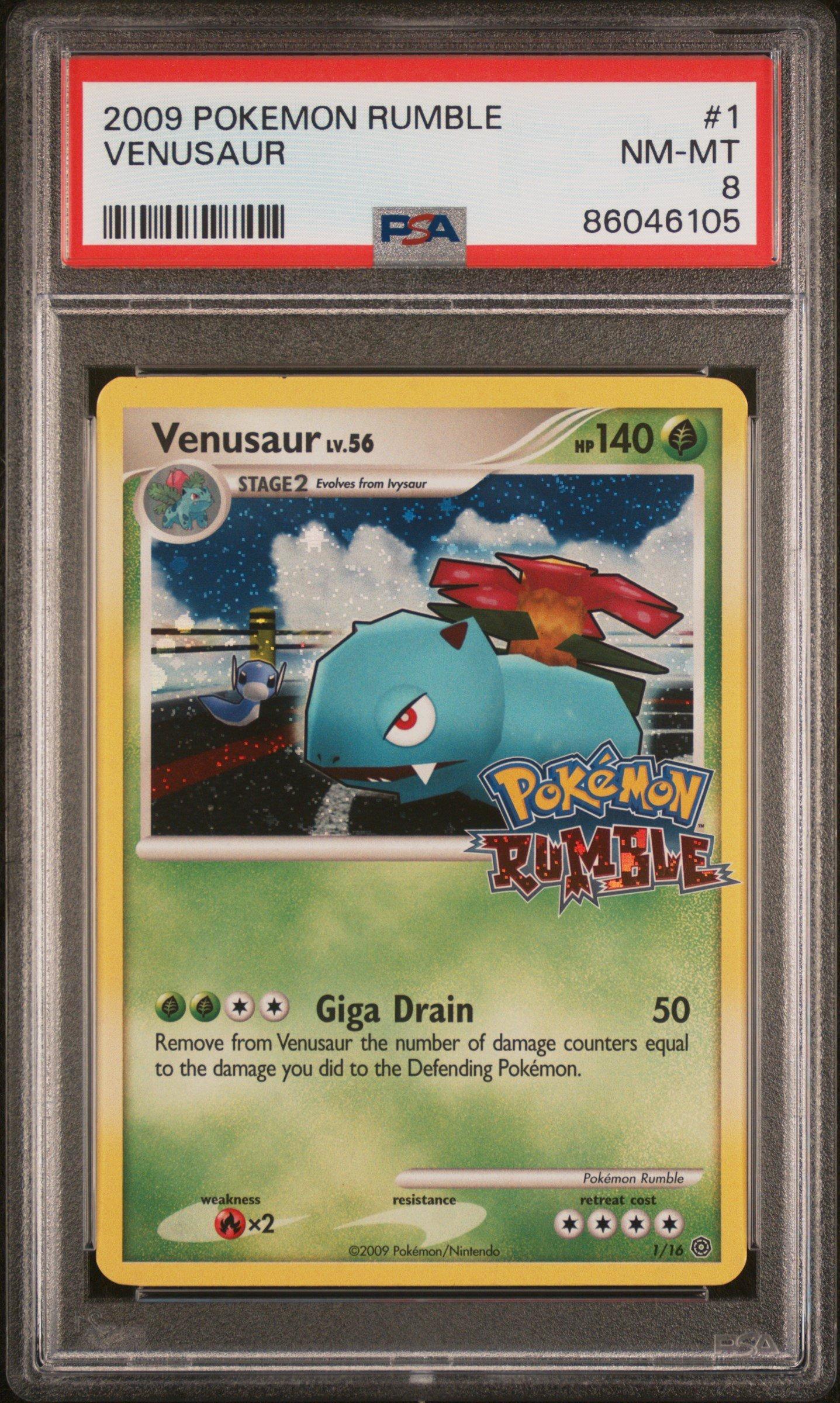 2009 Pokemon Rumble 1 Venusaur PSA 8