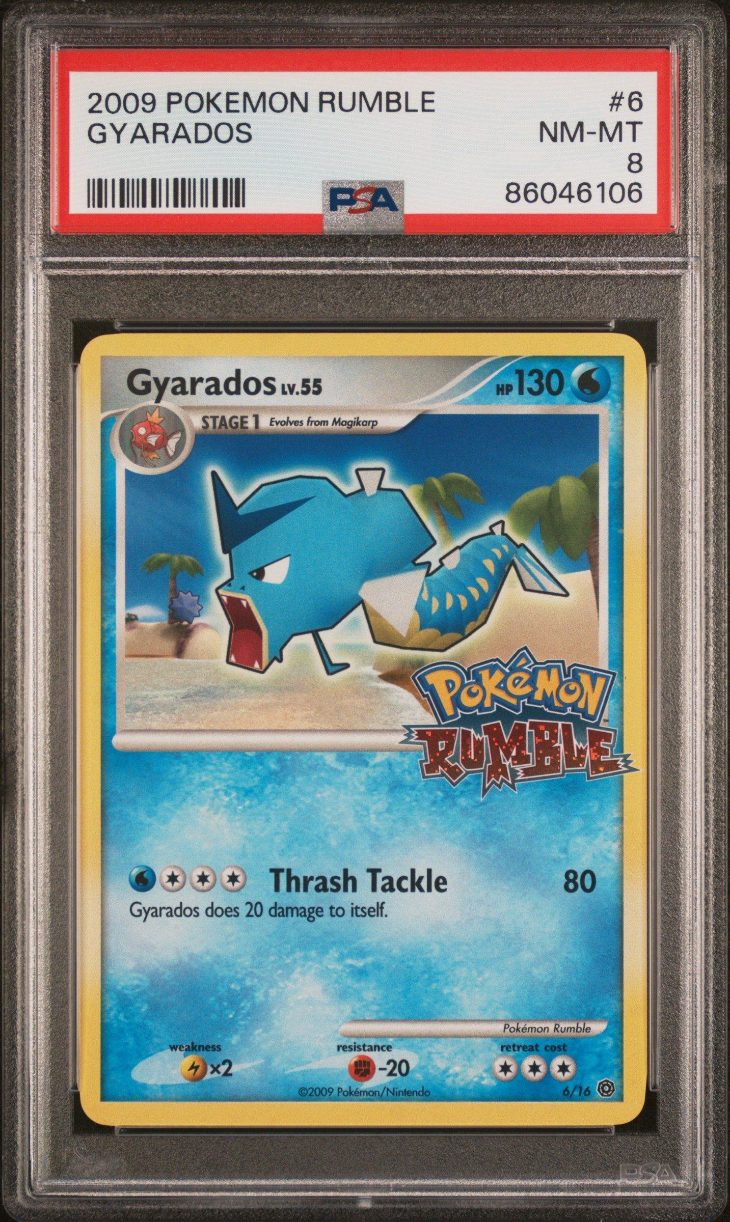 2009 Pokemon Rumble 6 Gyarados PSA 8