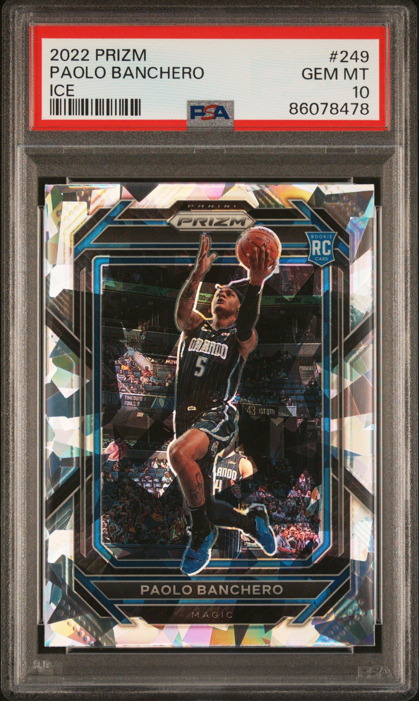 2022 Panini Prizm 249 Paolo Banchero Ice PSA