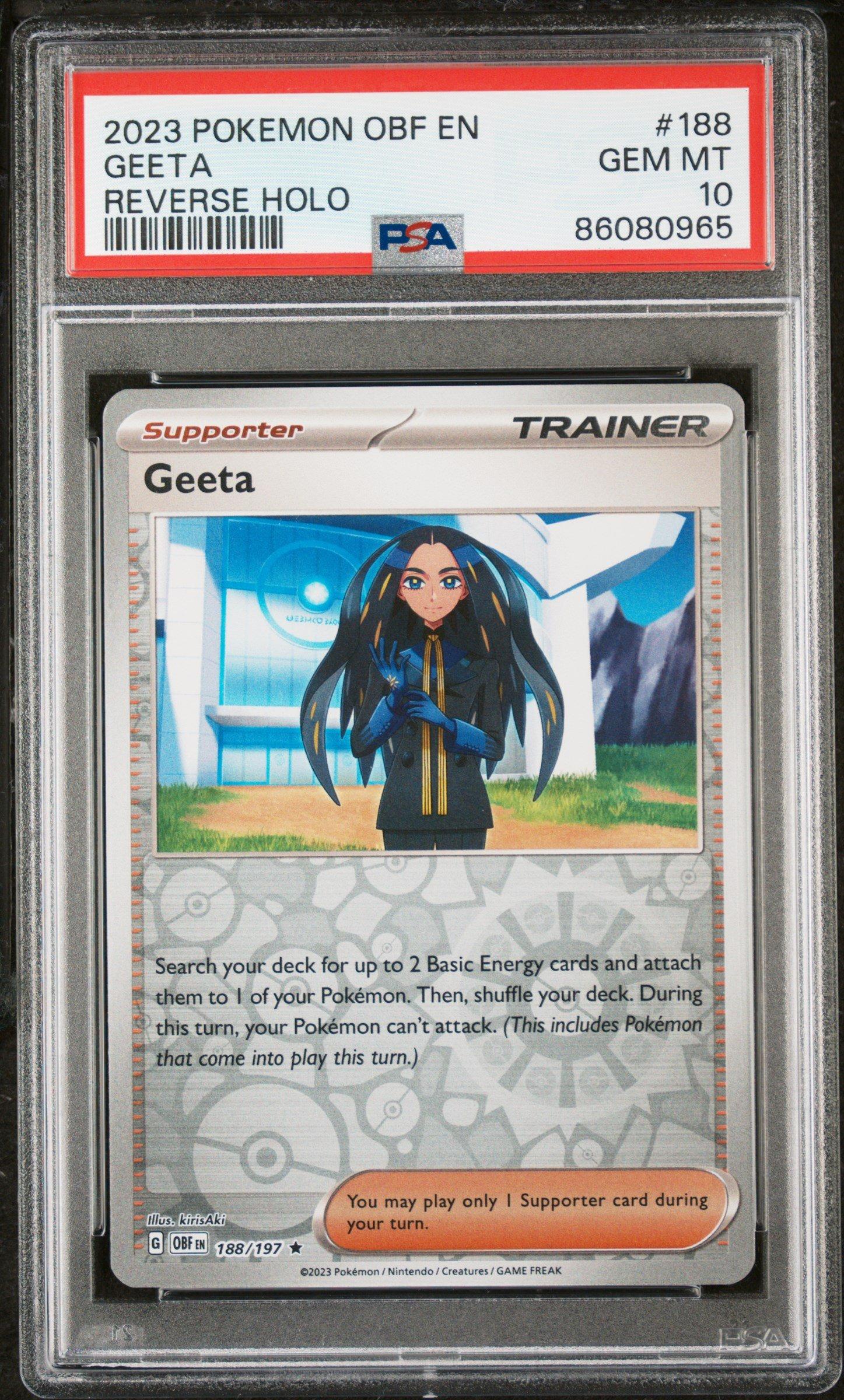 geeta pokemon card Geeta Trainer SV3 137/108 SAR Card