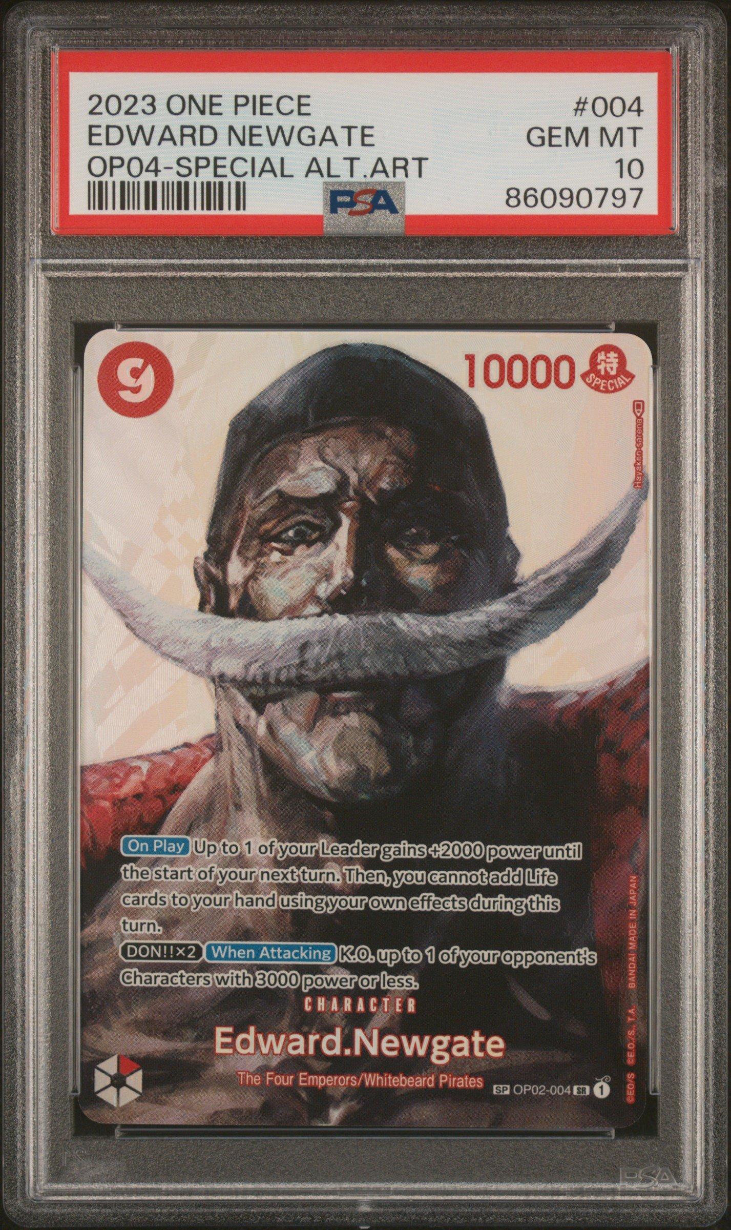 【PSA10】 EDWARD NEWGATE SPECIAL ART PSA 10 Edward Newgate SP One Piece Card Special Alt Art OP10