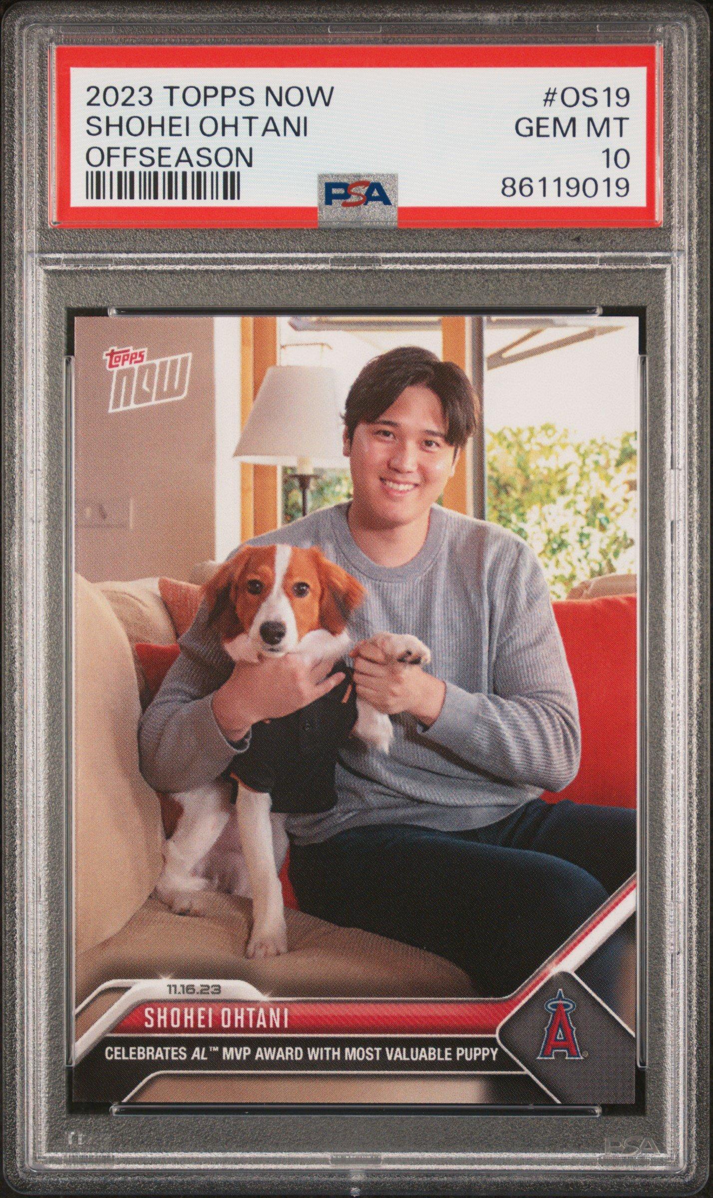 2023 Topps Now Offseason Os19 Shohei Ohtani PSA 10