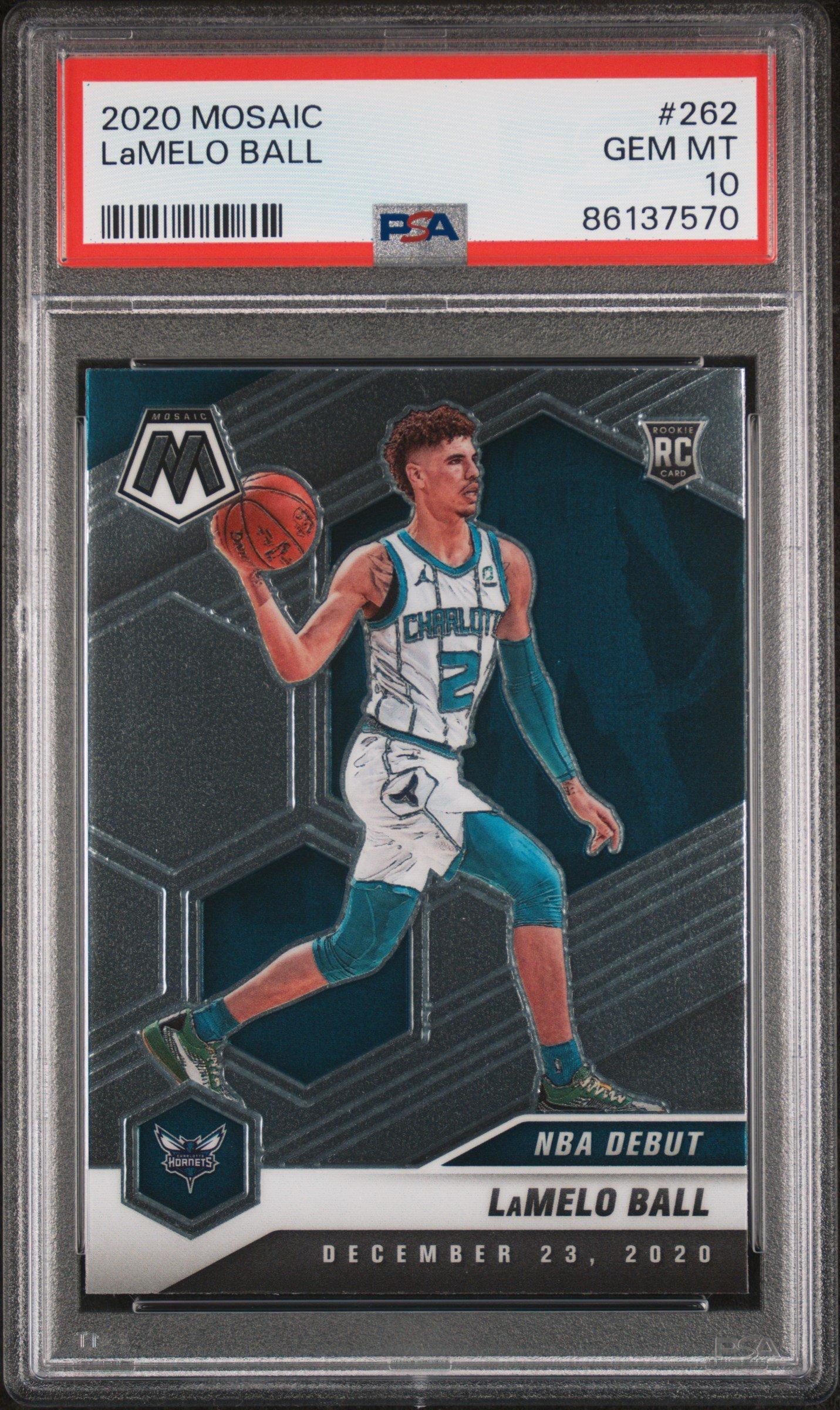 2020 Panini Mosaic 262 Lamelo Ball PSA 10