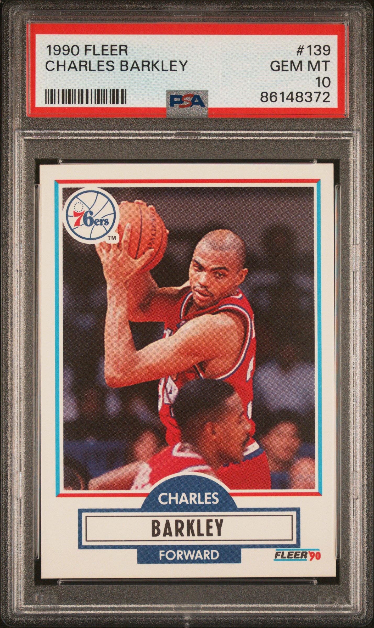 1990 Fleer 139 Charles Barkley PSA 10