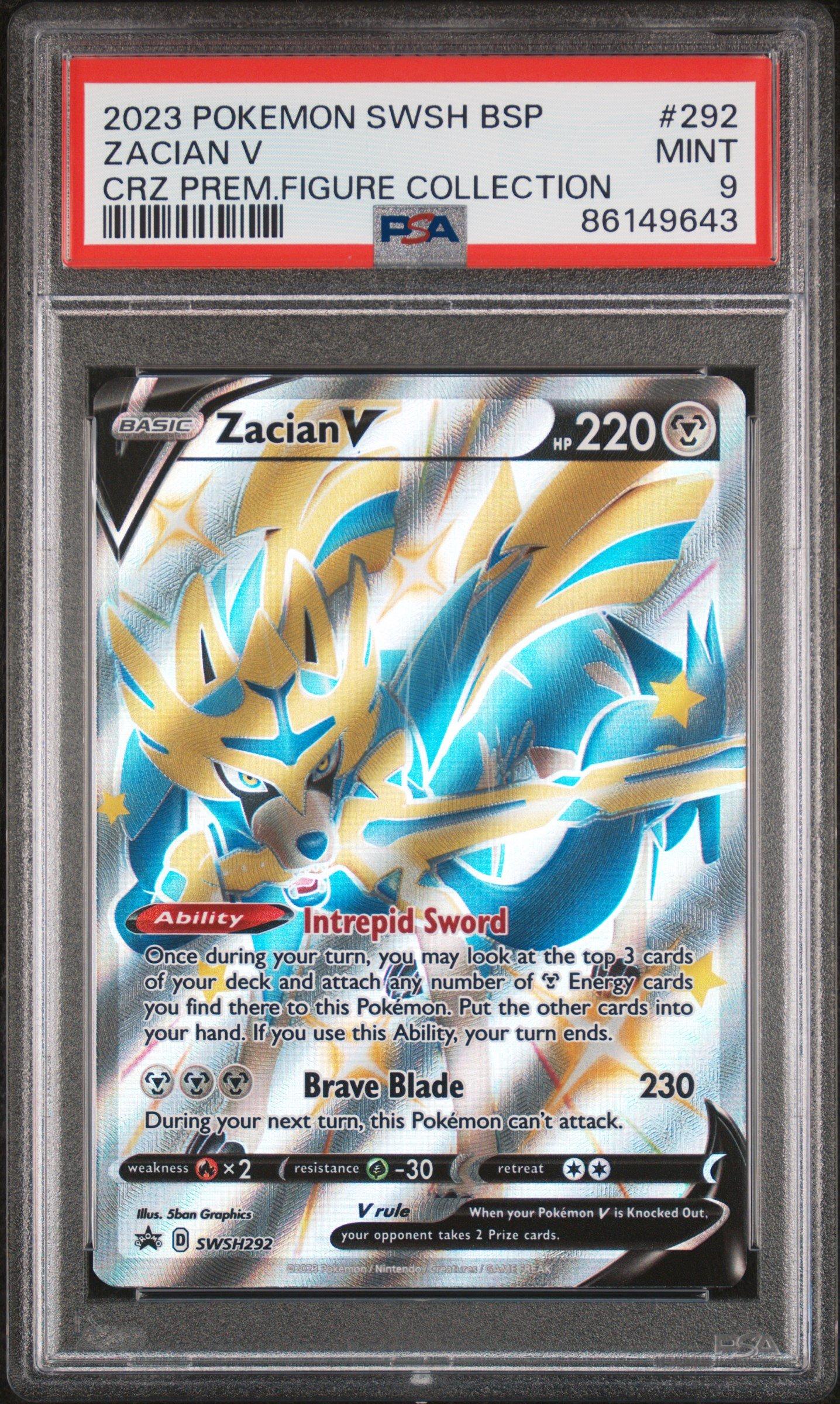 2023 Pokemon Swsh Black Star Promo 292 Zacian V Crown Zenith