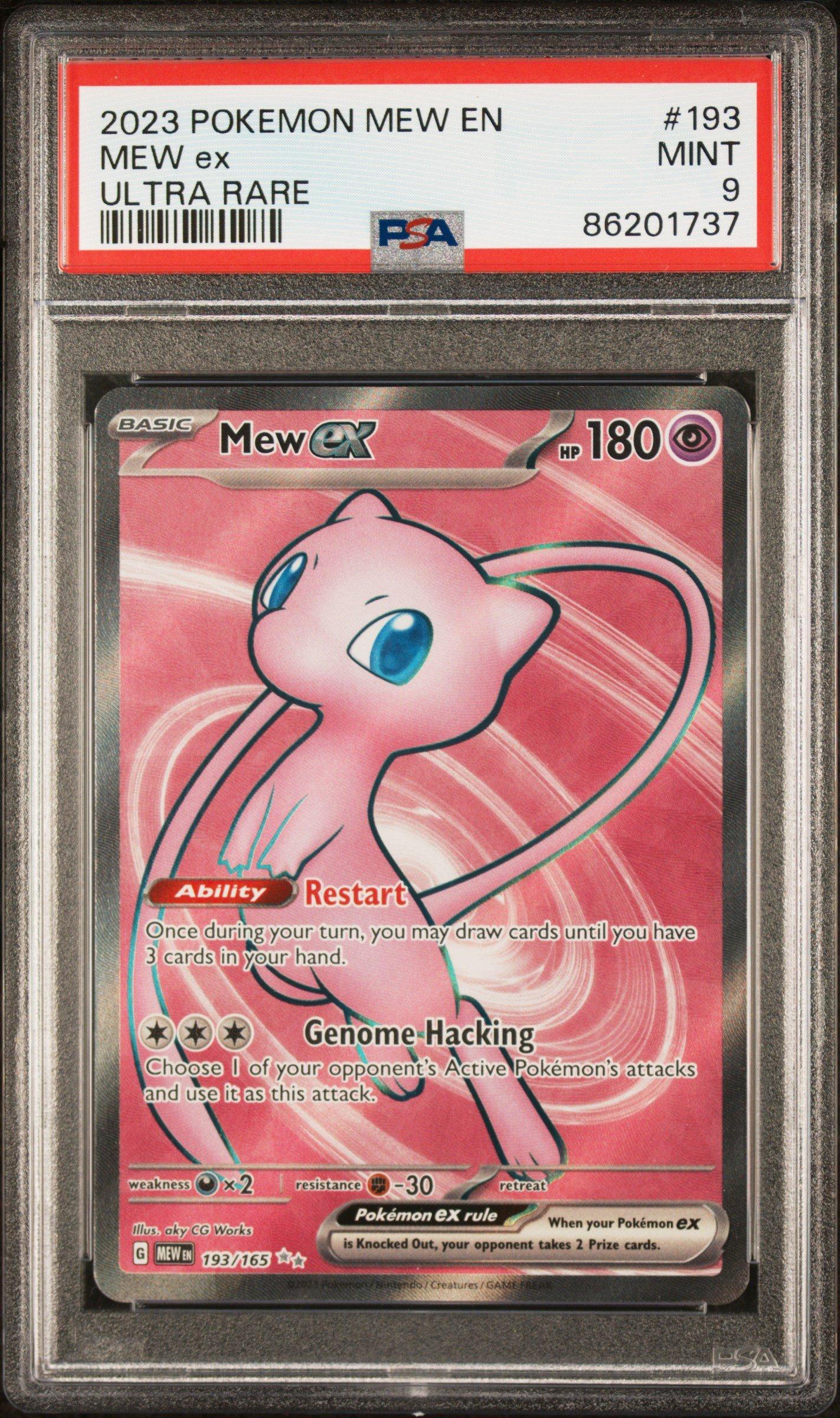 2023 Pokemon Mew En-151 193 Mew Ex Ultra Rare PSA 9 Graded Card