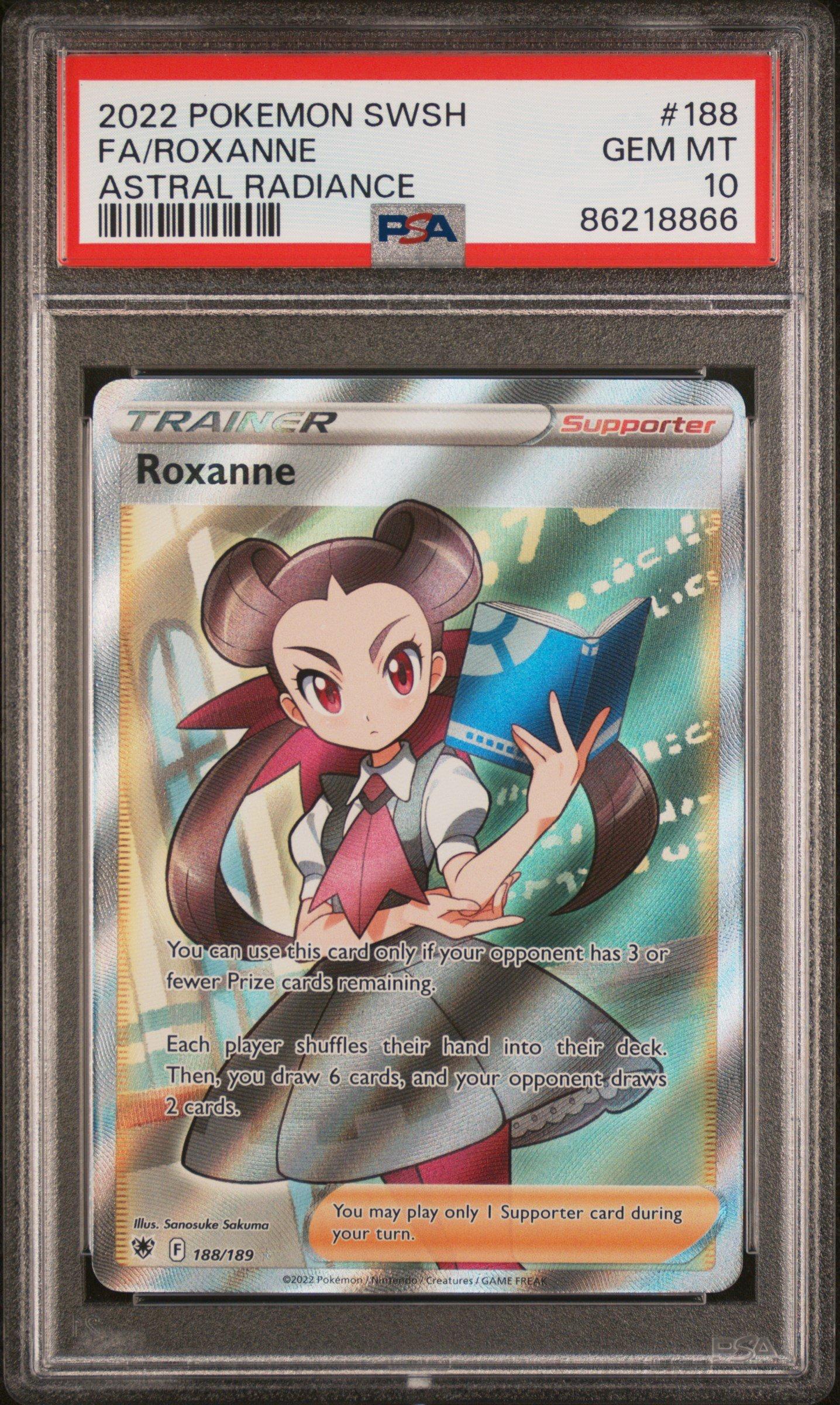 roxanne pokemon --card Roxanne - 206/189 Hyper Secret Rainbow Rare Trainer