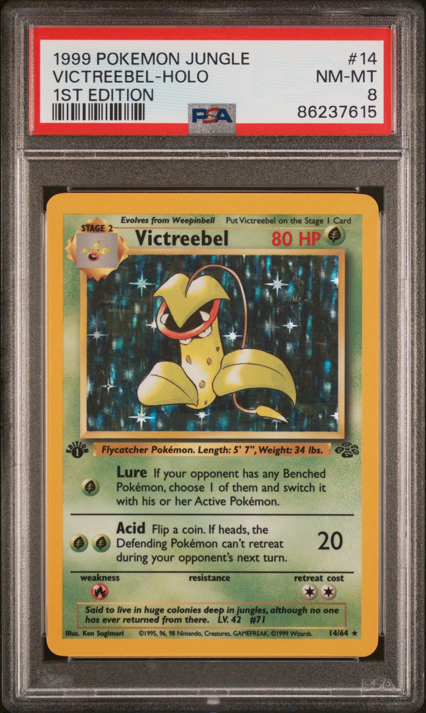 1999 Pokemon Jungle 14 Victreebel PSA 8
