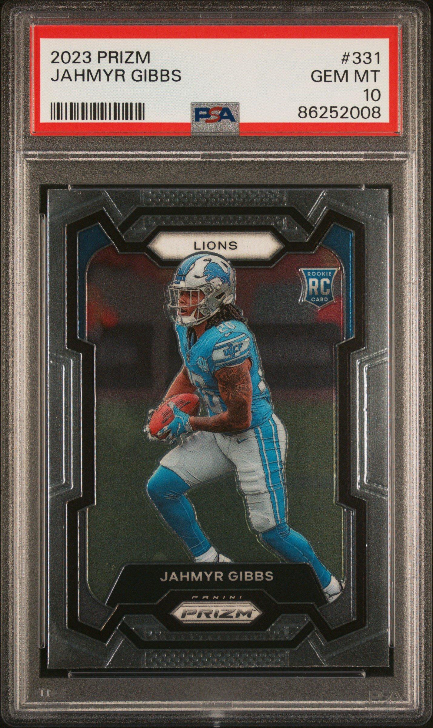 2023 Panini Prizm 331 Jahmyr Gibbs PSA 10 Graded Card | GameStop