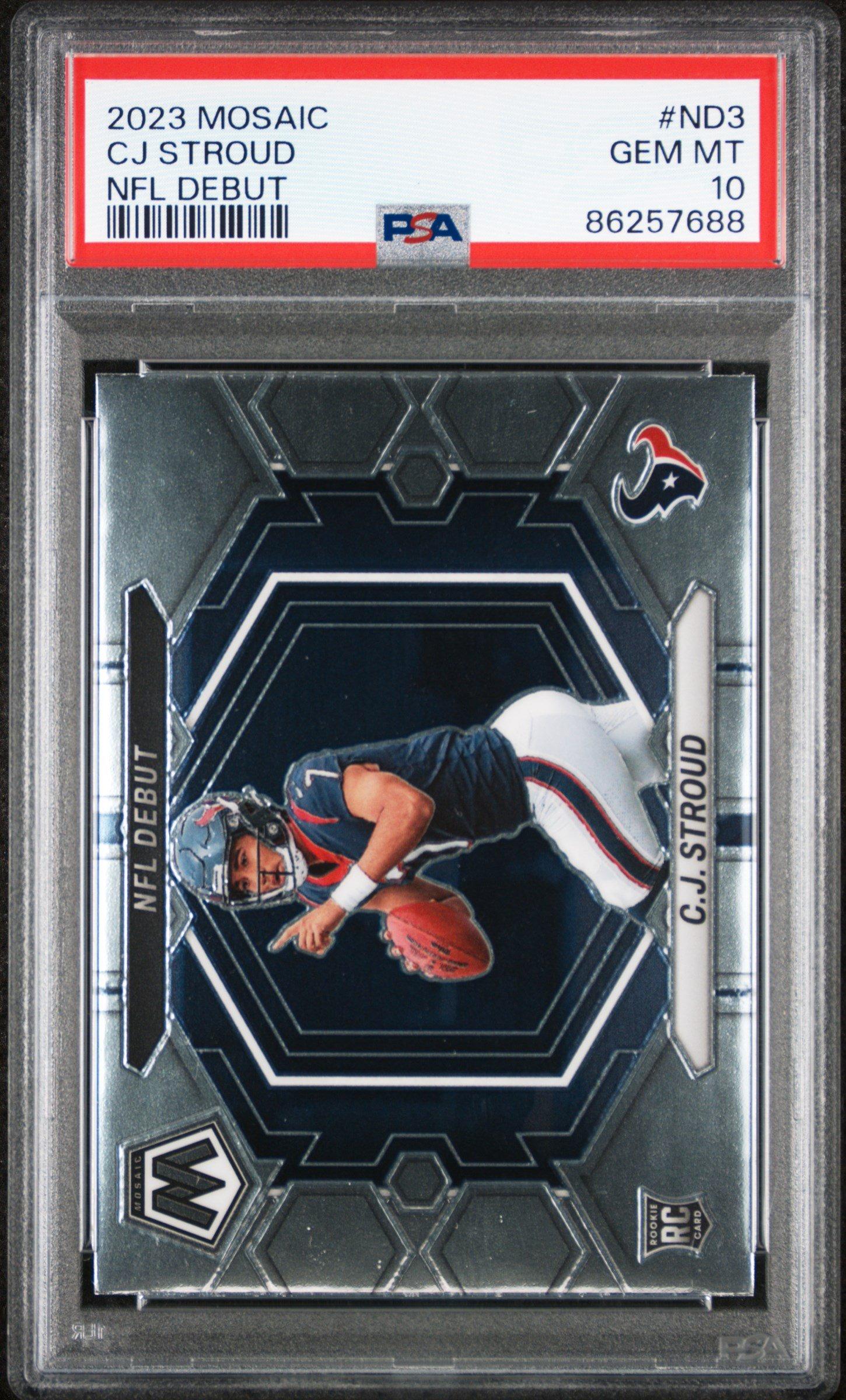 ブラウニーDD 2023 Panini Mosaic Nfl Debut Nd3 Cj Stroud PSA 10 Graded Card