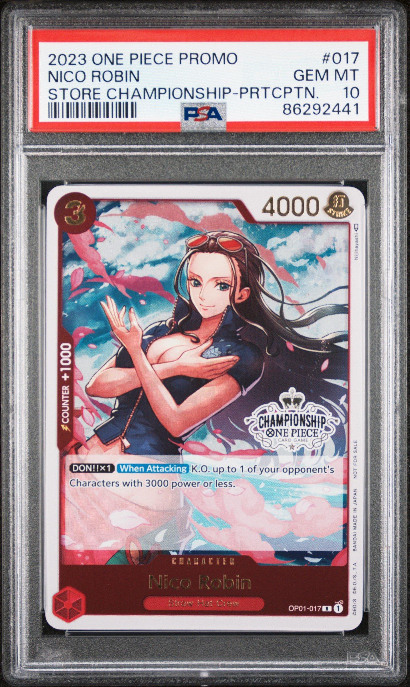 2023 One Piece Promos 017 Nico Robin Store Championship
