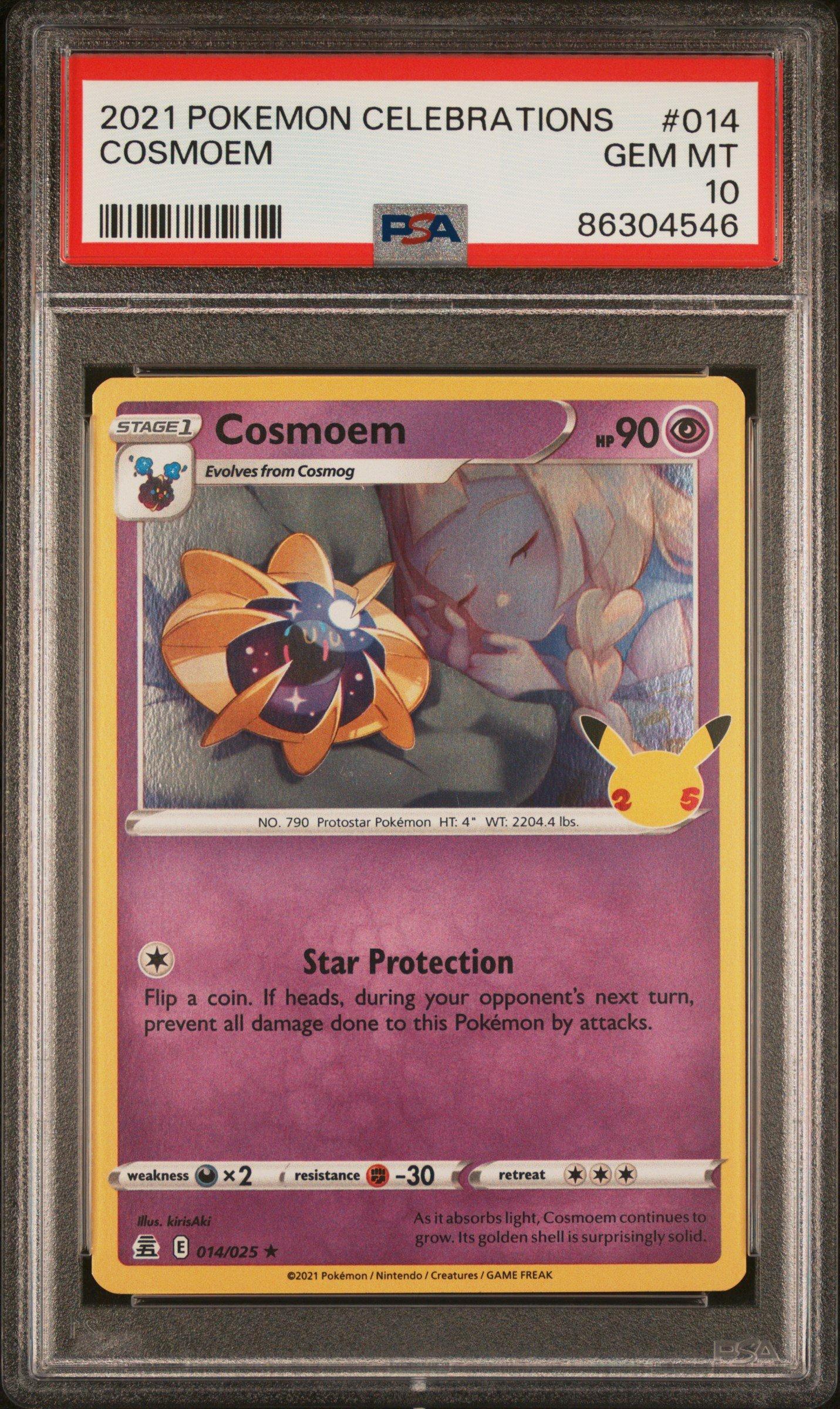2021 Pokemon Celebrations 014 Cosmoem PSA 10 Graded Card | GameStop