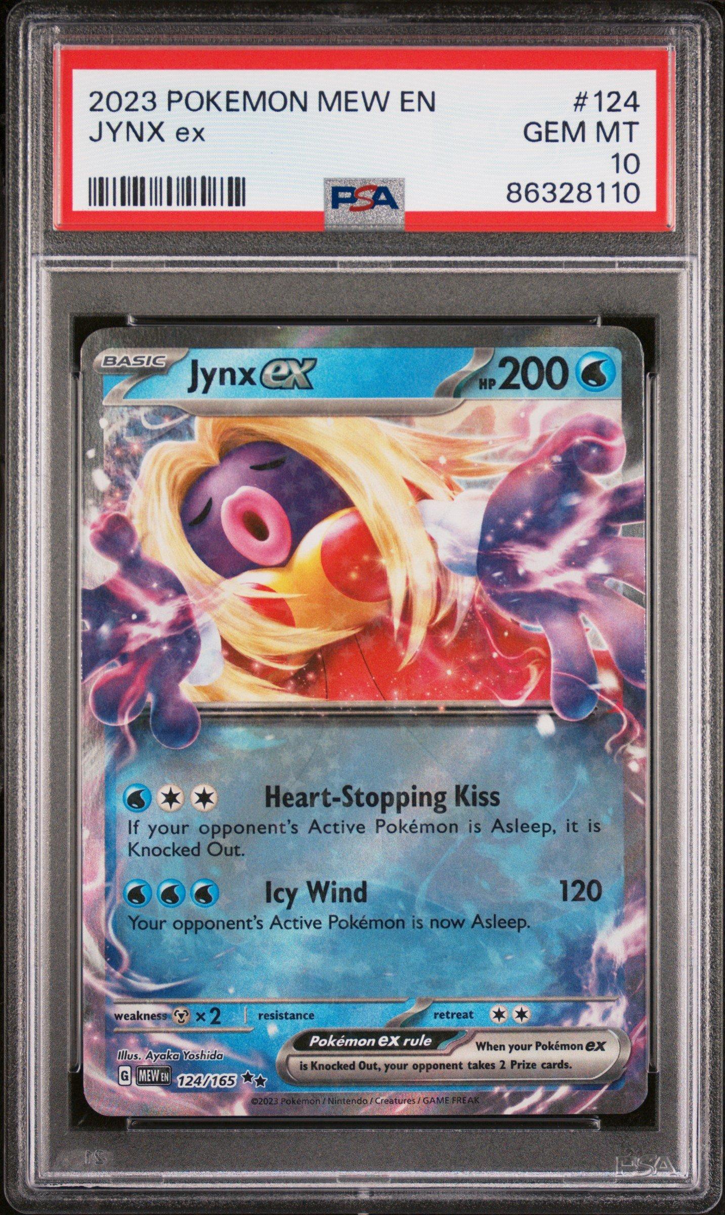 POKEMON MEW EN-151 2023 Pokemon Mew En-151 124 Jynx Ex PSA 10 ...