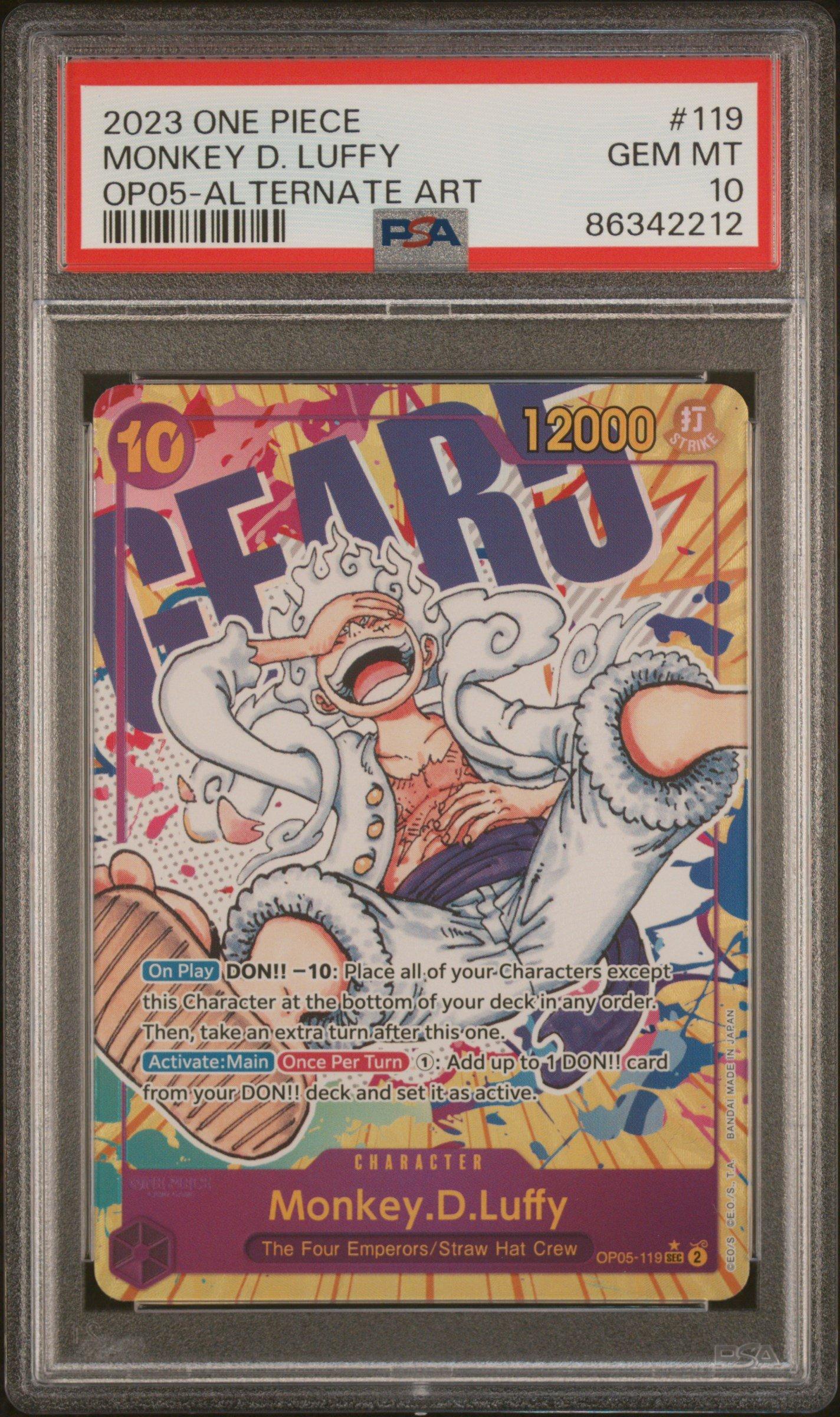 2023 One Piece Op05-awakening Of The New Era 119 Monkey D. Luffy