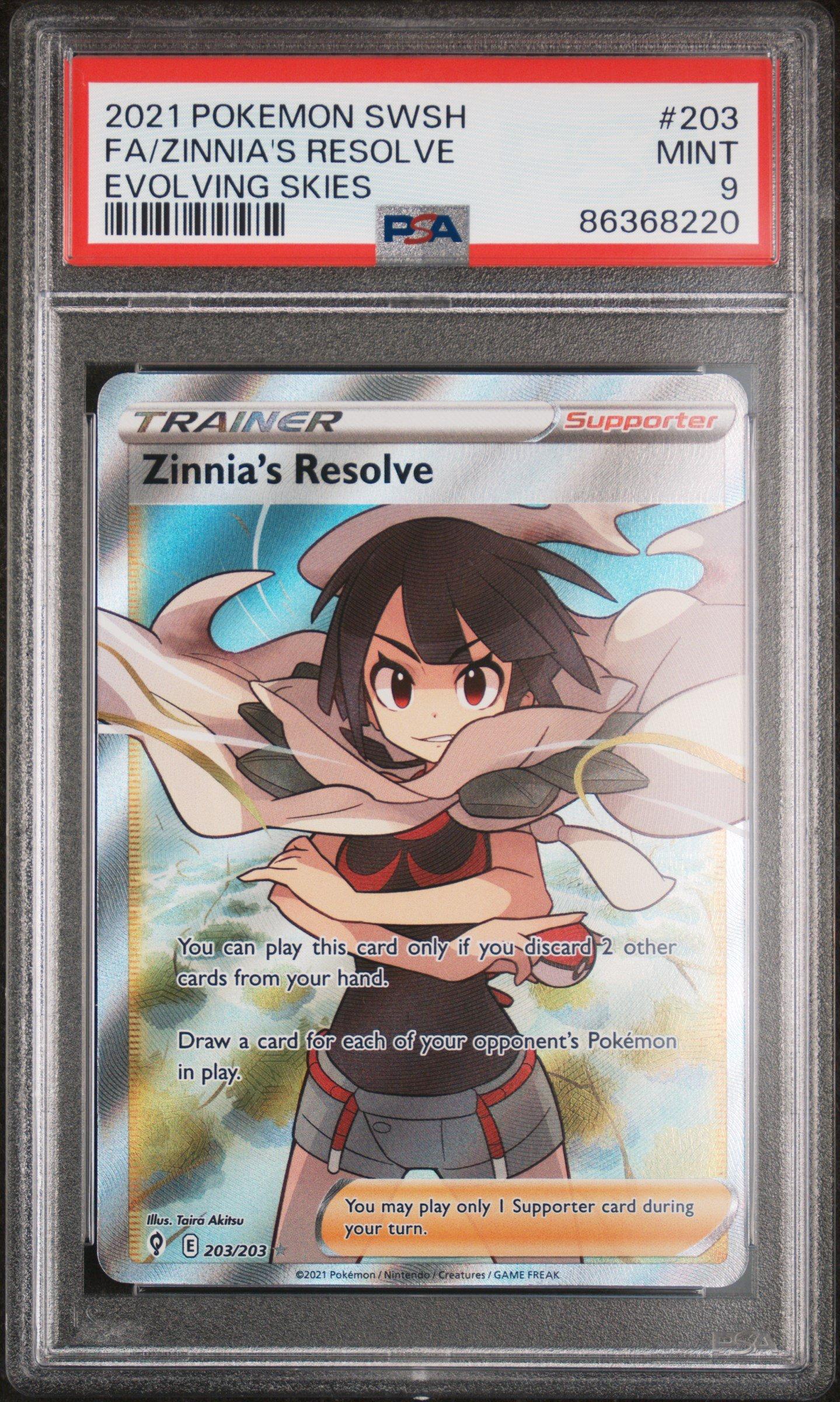 2021 Pokemon Sword & Shield Evolving Skies 203 Full Art/zinnia's