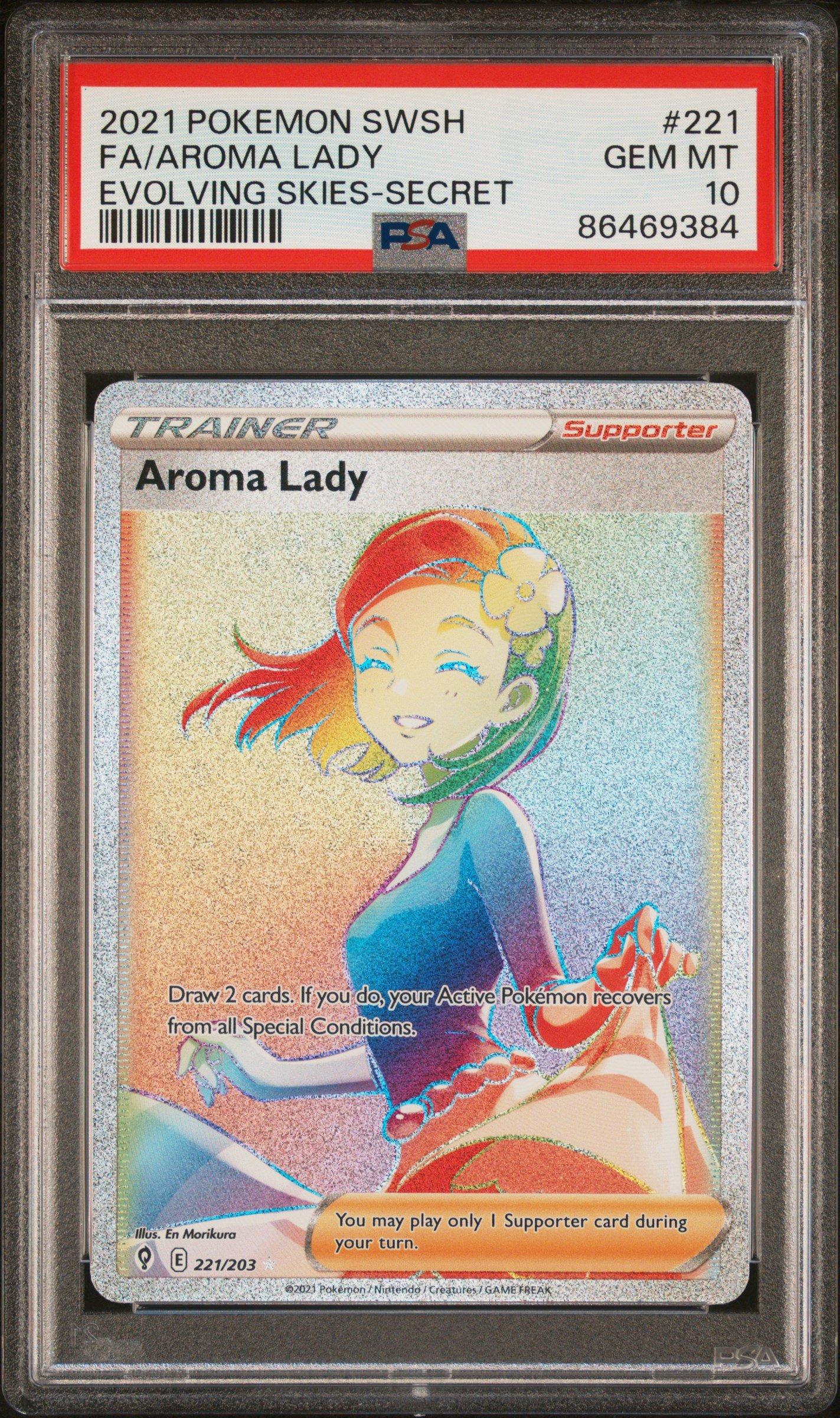 ポケモンカード 2021 Aroma Lady Gem Mint 10 2021 Pokemon Sword & Shield Evolving Skies 221 Full Art/aroma Lady