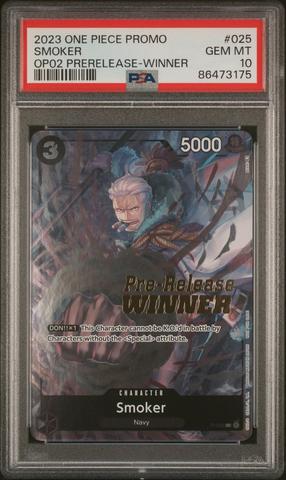 2023 One Piece Promos 025 Smoker Paramount War Pre-release