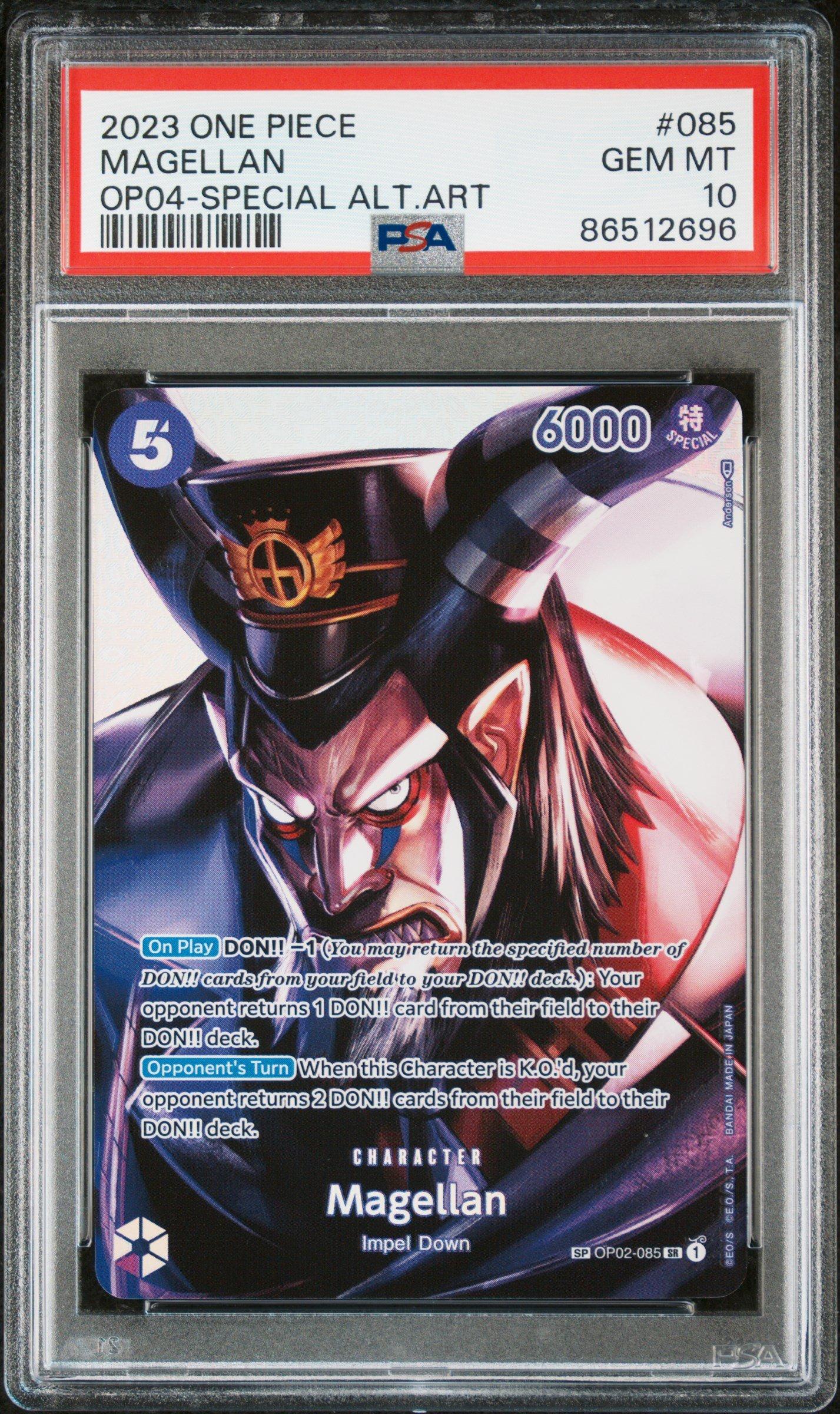 PSA10 マクドナルド　メルルン 2023 One Piece Op04-kingdoms Of Intrigue 085 Magellan Special