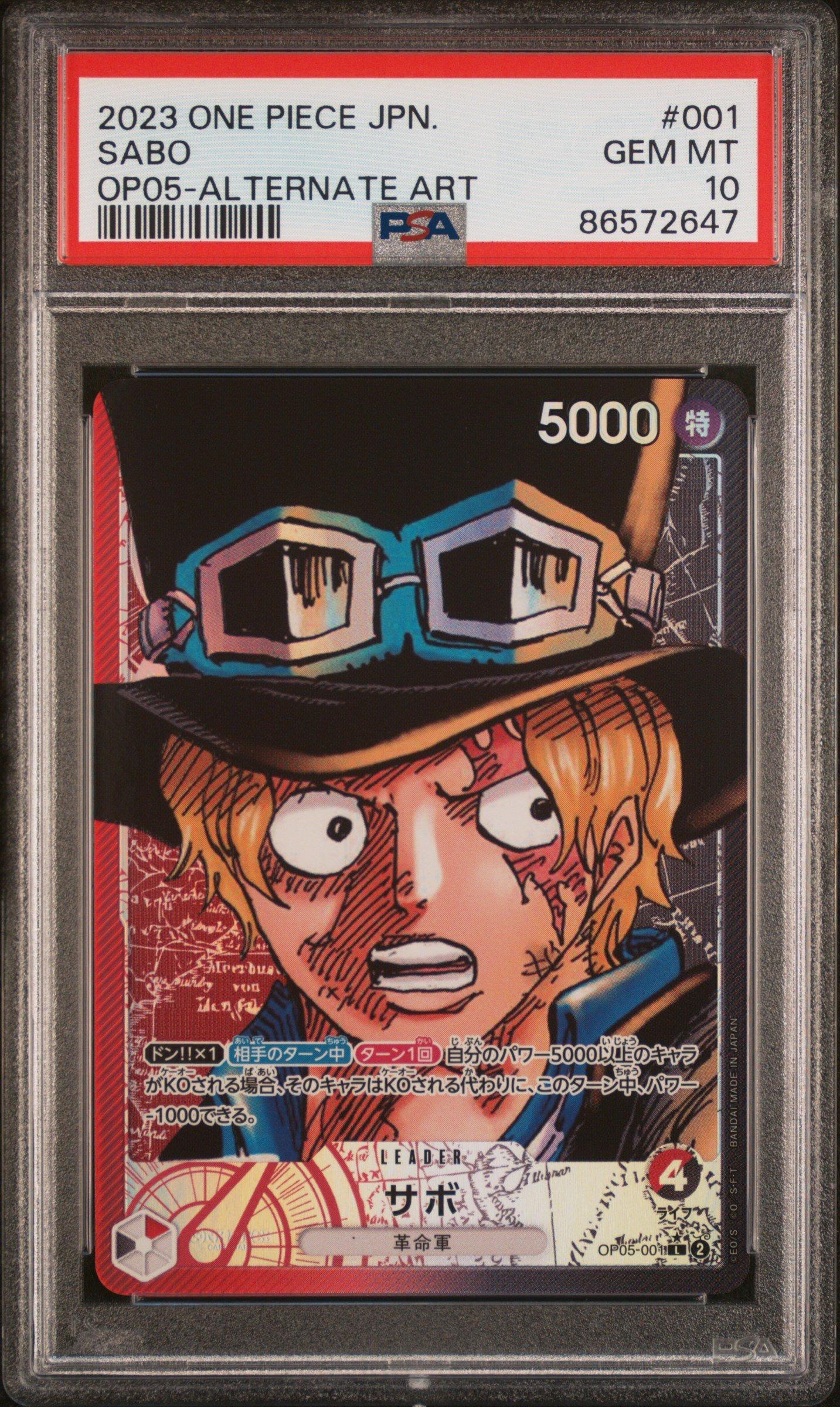 2023 One Piece Japanese Op05-awakening Of The New Era 001 Sabo