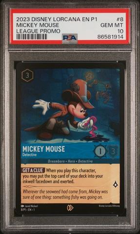 Mickey Mouse プロモ　psa10【ロルカナ/Lorcana】 PSA 10 Signed Mickey Mouse Lorcana Card #12 - Bruce Irwin