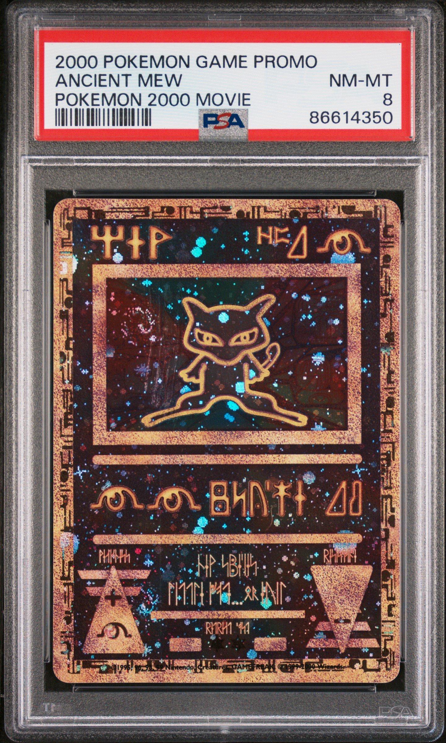2000 Pokemon Game Movie Ancient Mew Pokemon 2000 Movie PSA 8