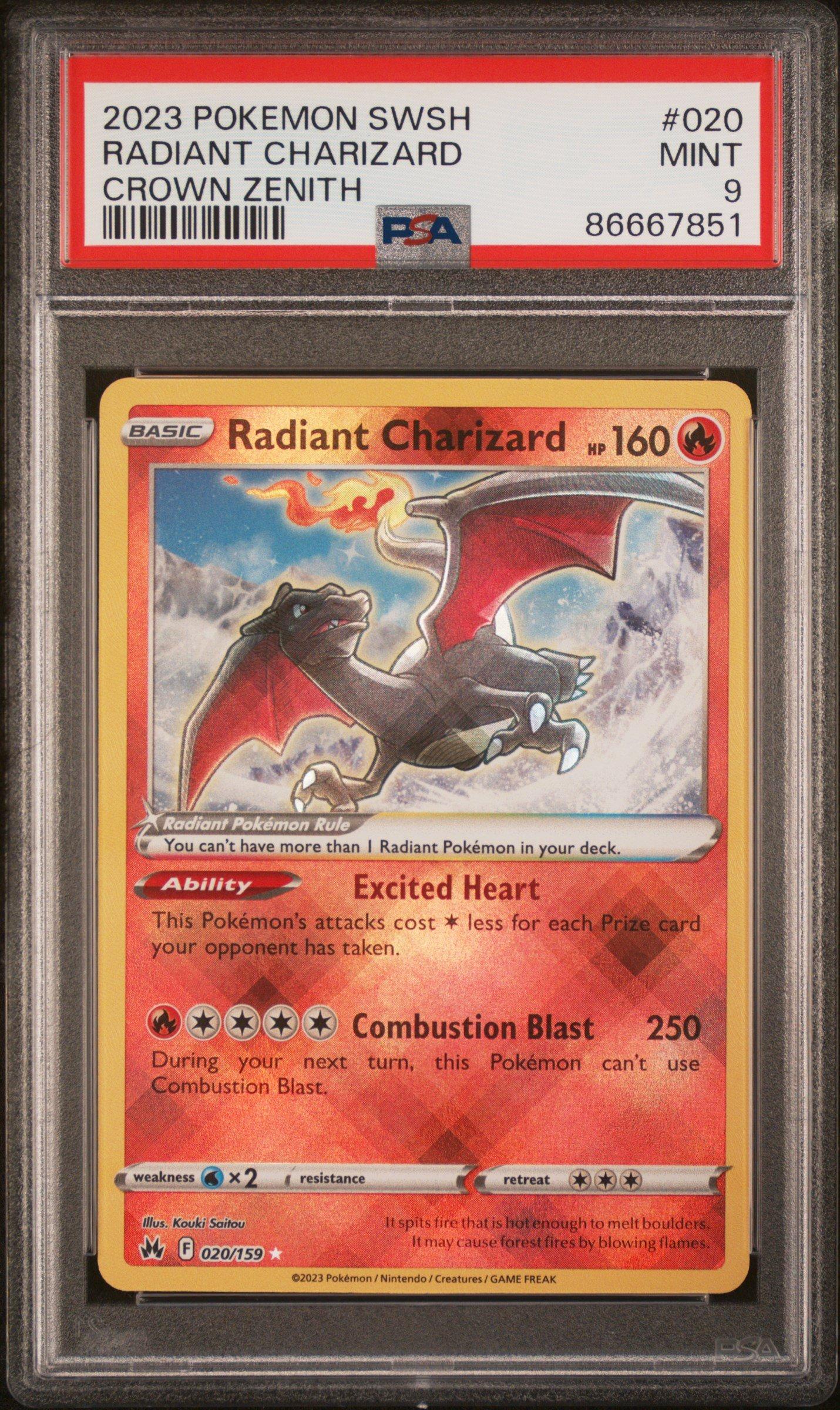 2023 Pokemon Sword And Shield Crown Zenith 020 Radiant Charizard
