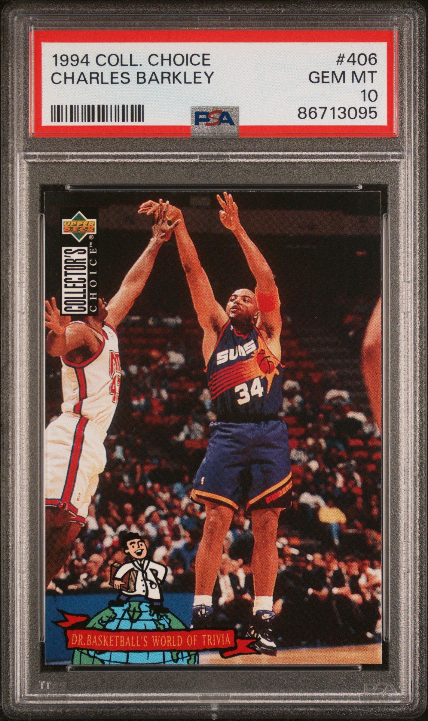 1994 Collector's Choice 406 Charles Barkley PSA 10