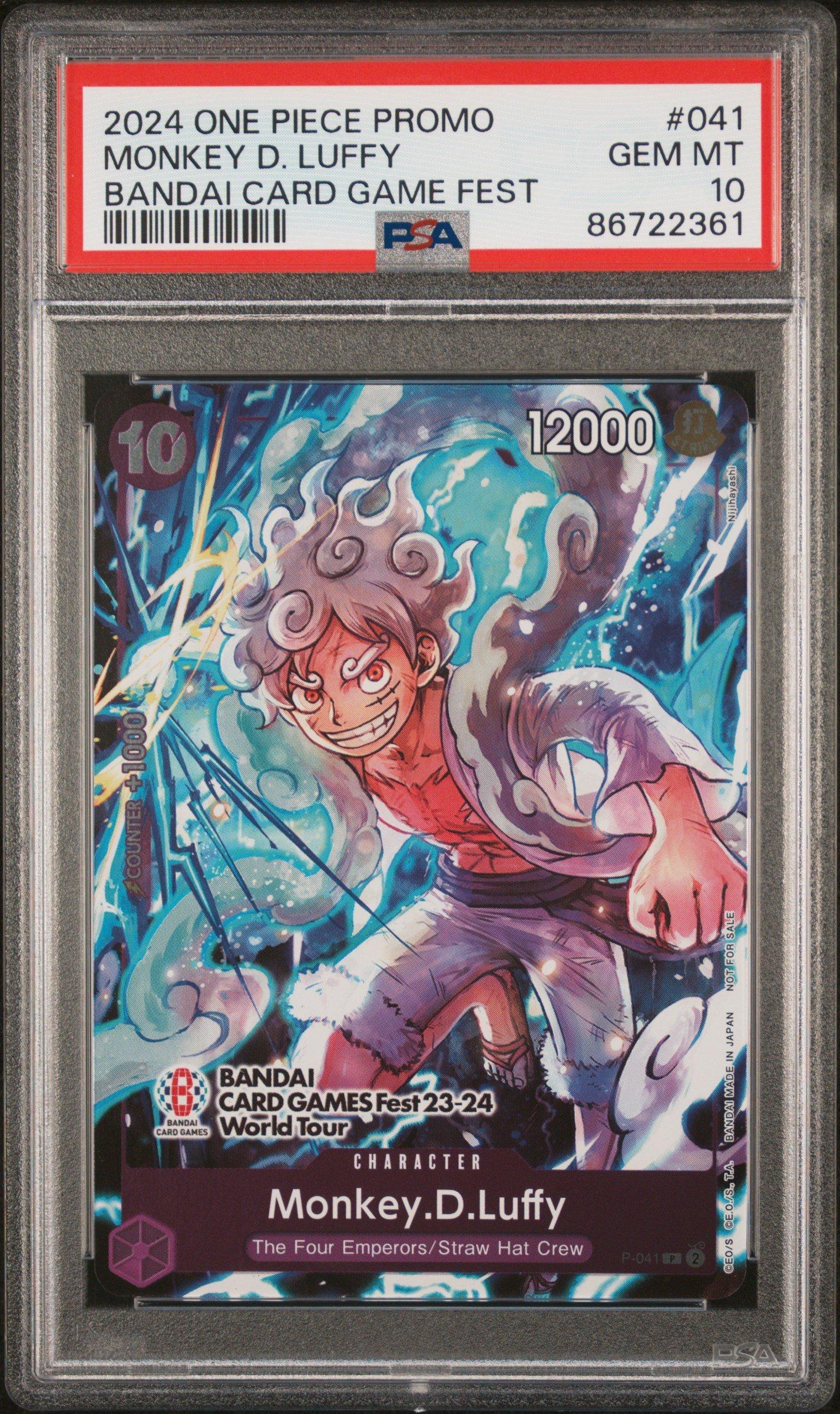 2024 One Piece Promos 041 Monkey D. Luffy Bandai Card Games Fest