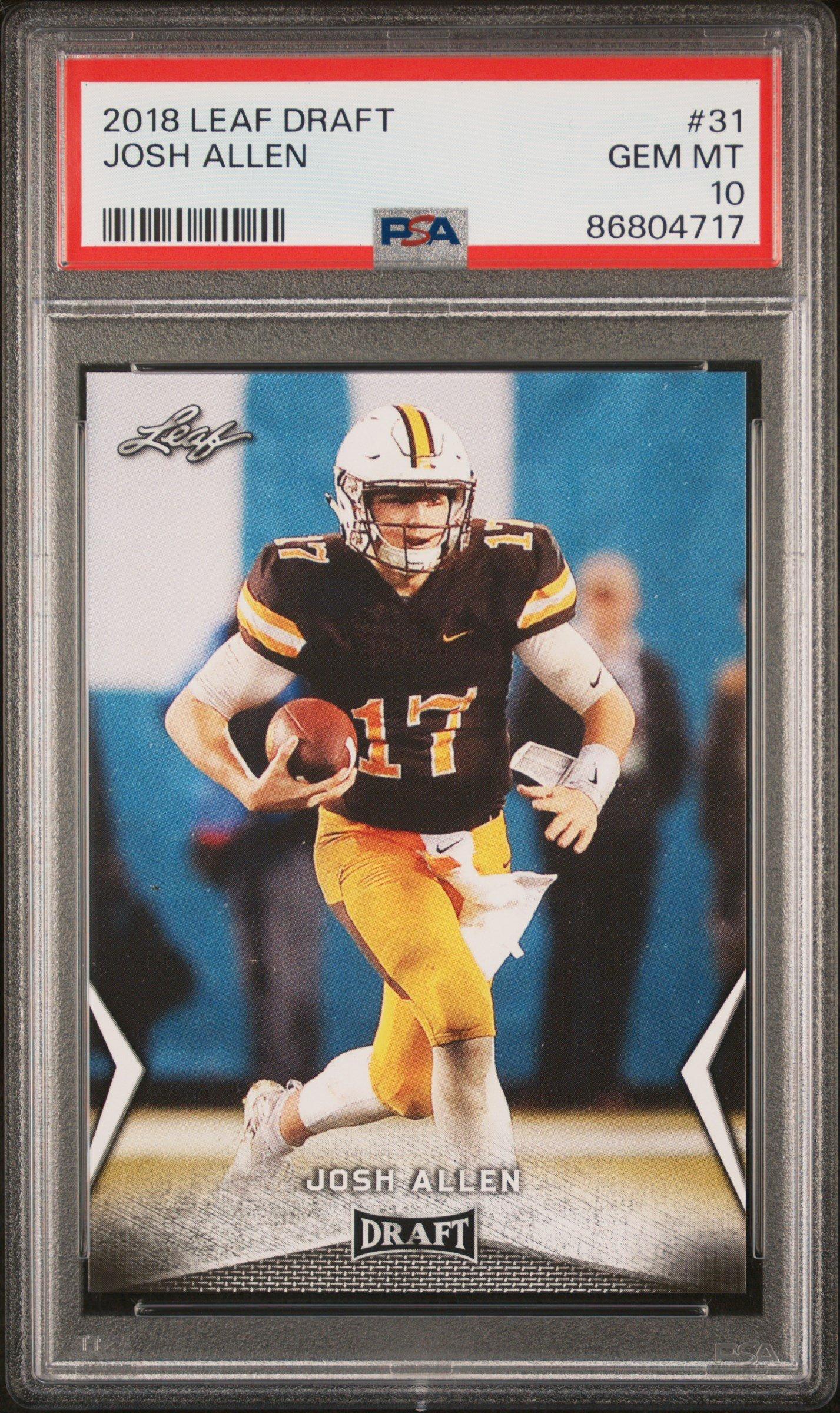2018 Leaf Draft 31 Josh Allen PSA 10